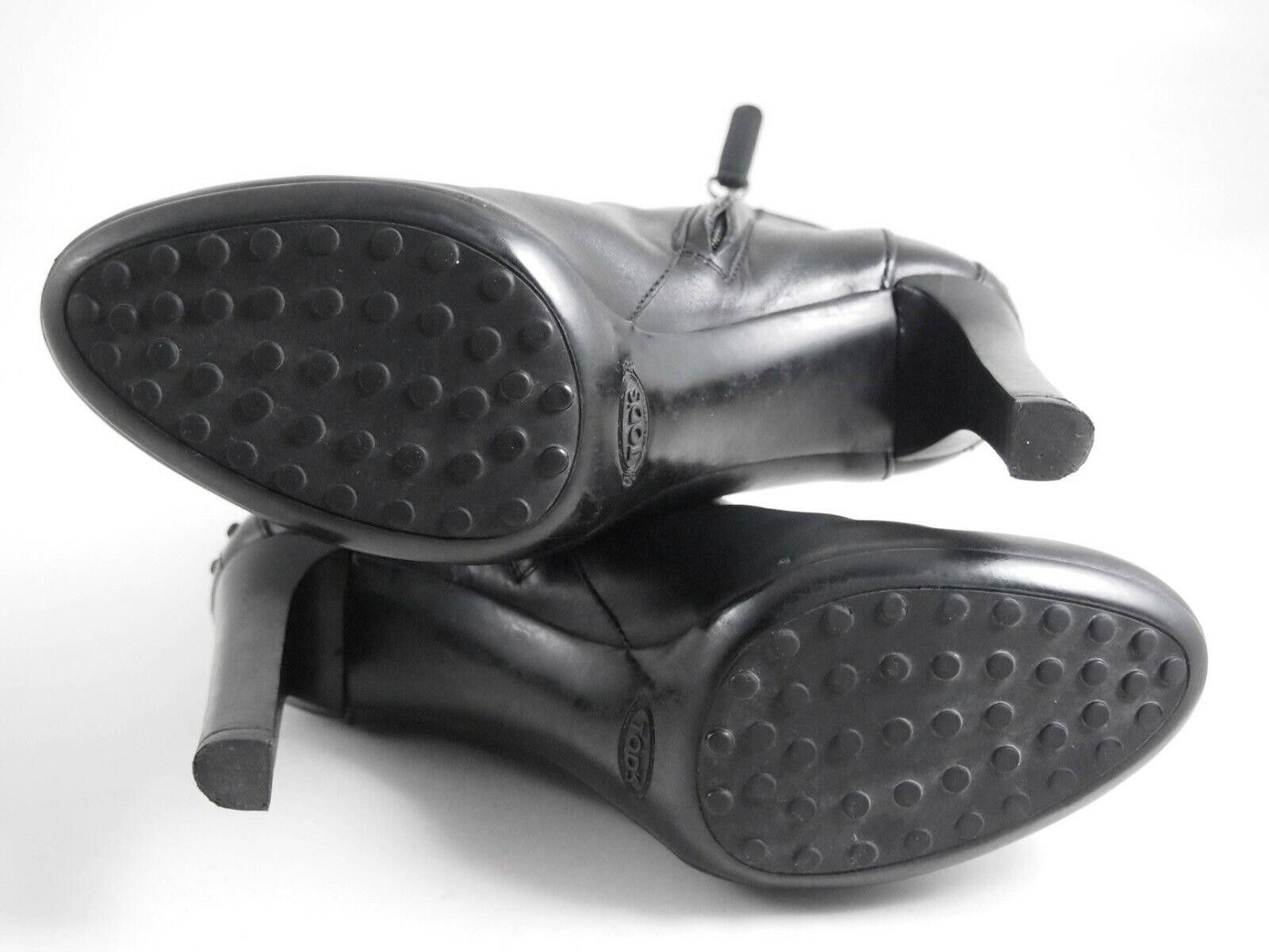 Tod's Tod's High Heel Booties Black Leather Womens US 6 EU 36 Size US 6 / IT 36 - 7 Thumbnail