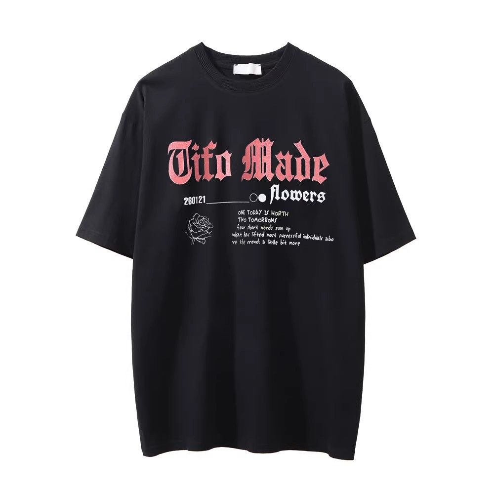 Japanese Brand × Vintage Men's loose rose print round neck T-shirt y2k Size US L / EU 52-54 / 3 - 2 Thumbnail