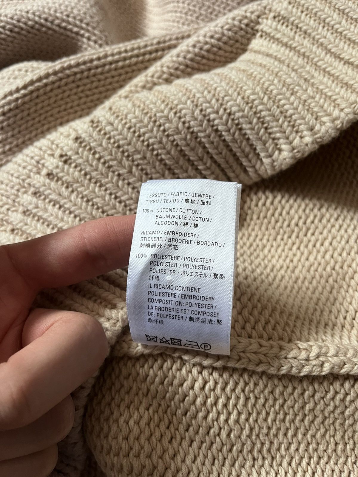 Balenciaga Balenciaga BB crown logo beige sweater Size US M / EU 48-50 / 2 - 8 Thumbnail