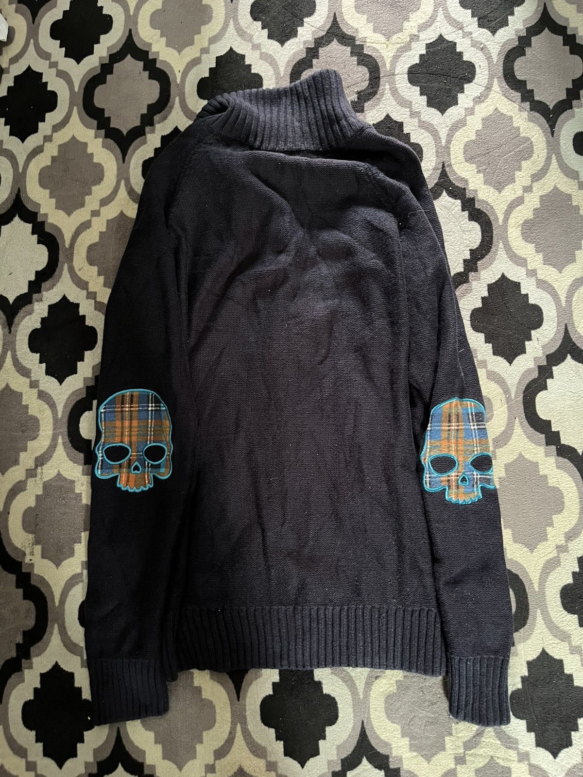 Isamu Katayama Backlash Hydrogen wool embroidered skull jacket Size US L / EU 52-54 / 3 - 2 Thumbnail