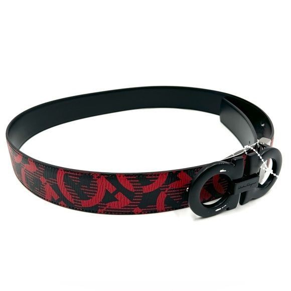 Salvatore Ferragamo FERRAGAMO REVERSIBLE LEATHER BELT Size 32 - 2 Thumbnail