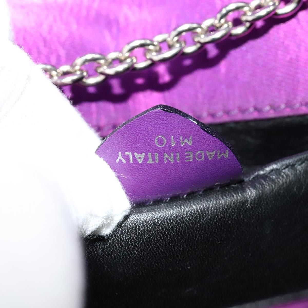Celine CELINE Chain Shoulder Bag Nylon Purple Size ONE SIZE - 12 Thumbnail