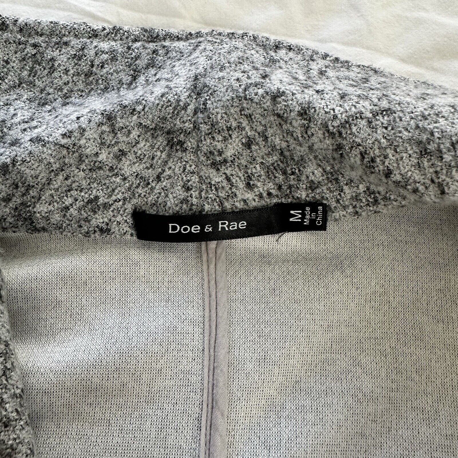 Other Doe & Rae Grey Belted Knit Cardigan Open Front Size US M Size M / US 6-8 / IT 42-44 - 18 Thumbnail