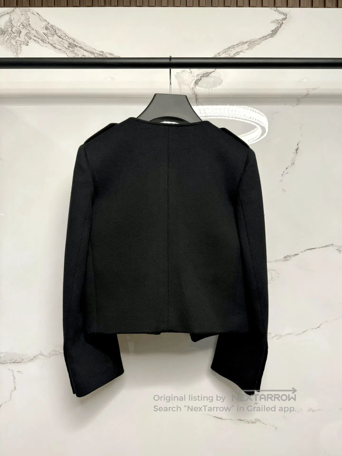 Celine celine black gold button wool jacket. Size S / US 4 / IT 40 - 3 Thumbnail