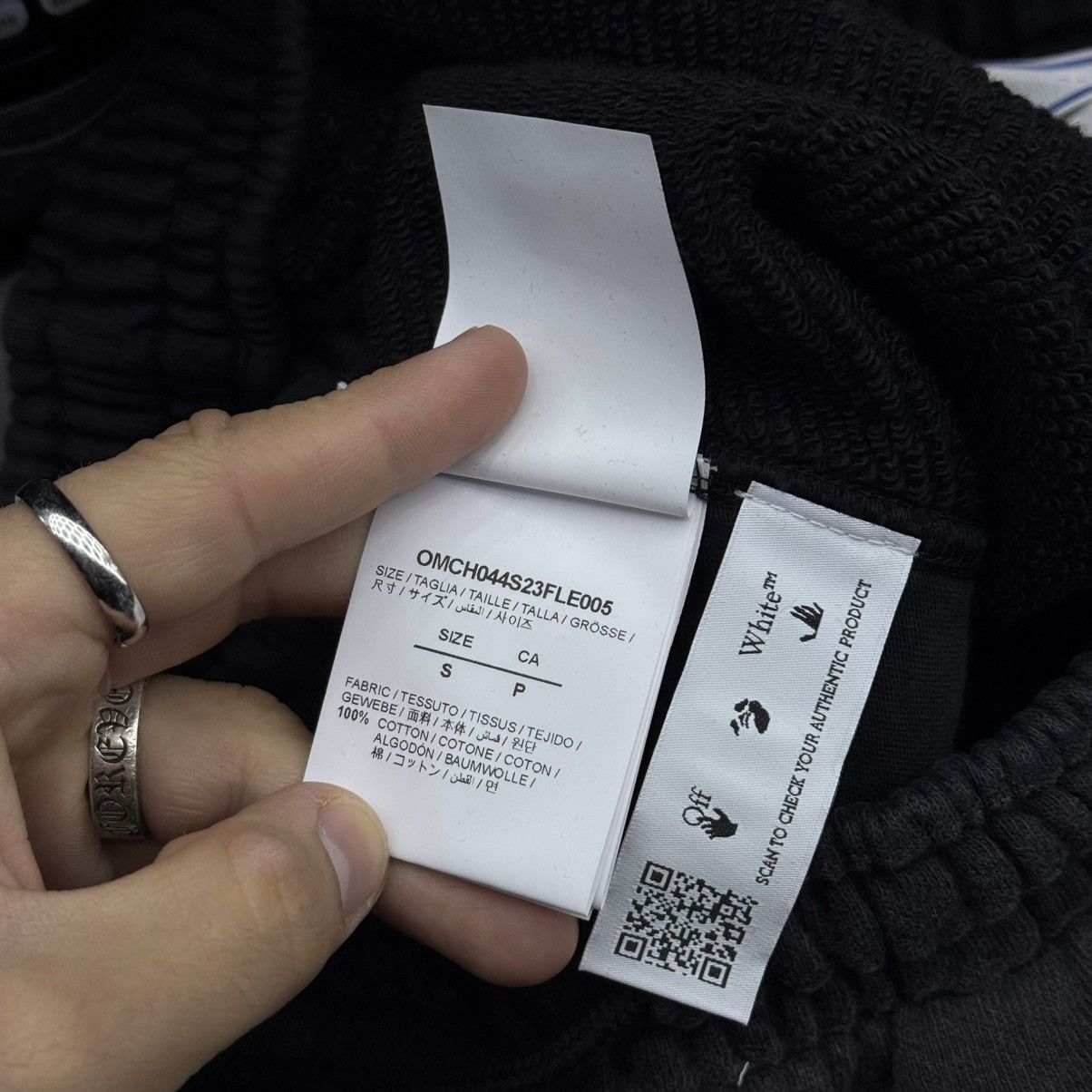 Off-White OFF-WHITE Wave Off Skate Sweatpants Black Size US 30 / EU 46 - 8 Thumbnail