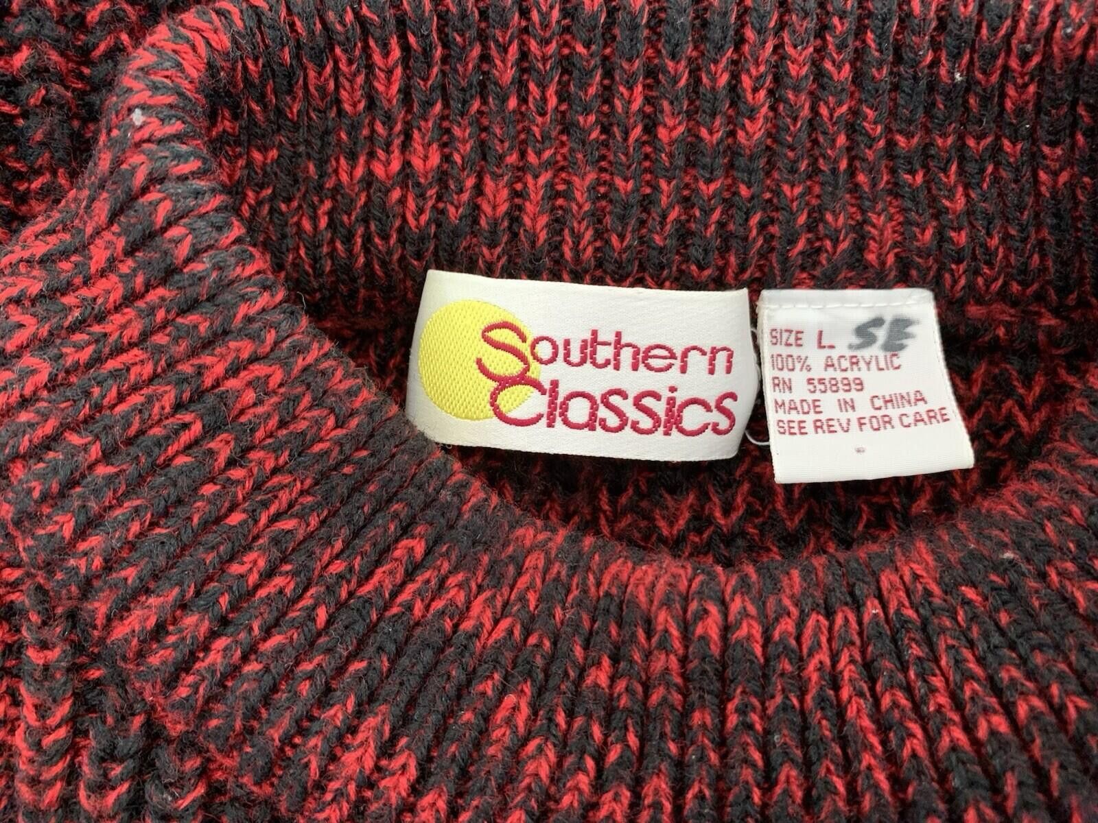 Other Southern Classic Men’s Large Red & Black Sweater Size US L / EU 52-54 / 3 - 5 Thumbnail