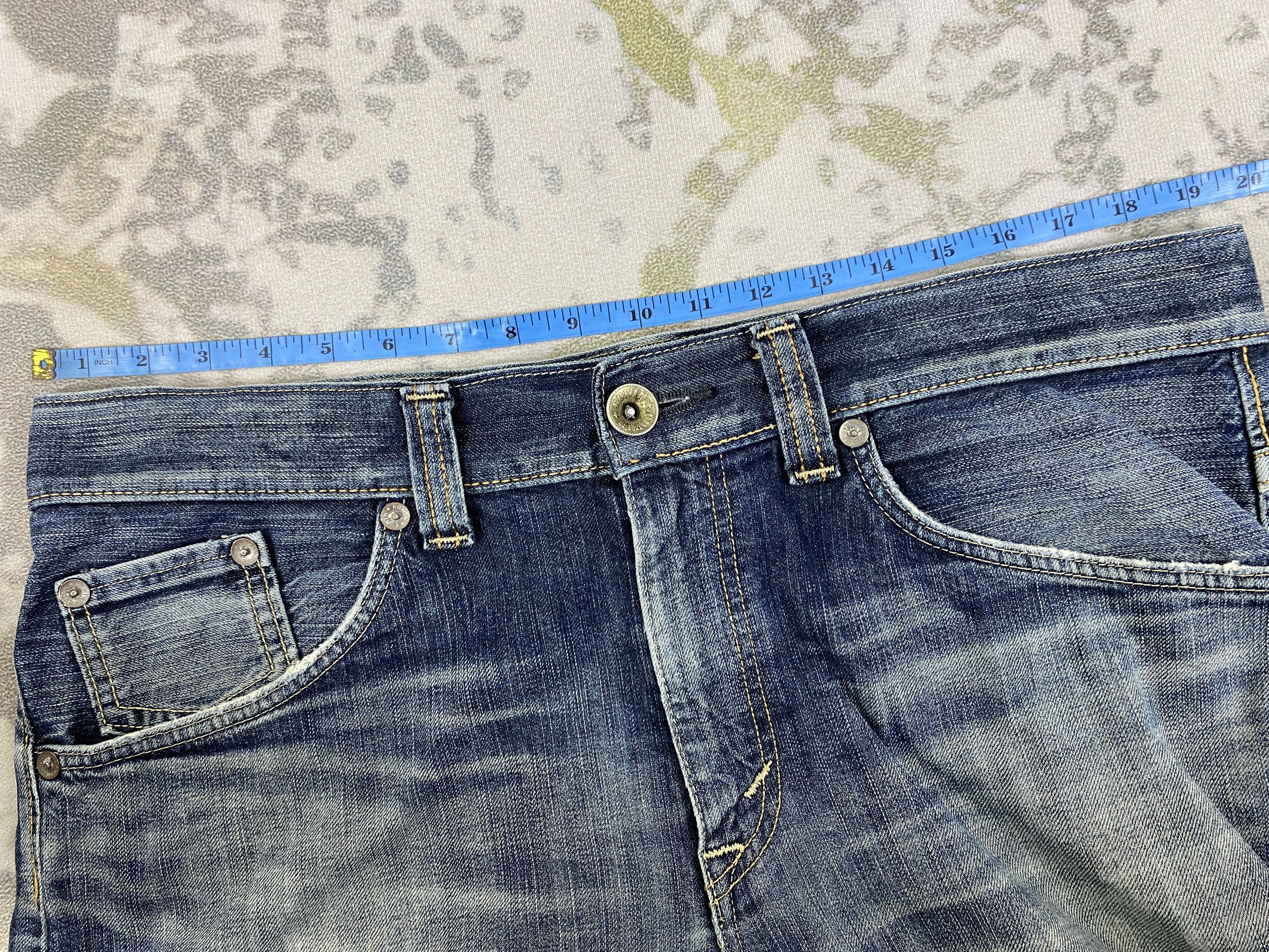 Japanese Brand Faded Blue Vintage Edwin Jeans 40x33.5 Denim- JN3654 Size US 40 / EU 56 - 5 Thumbnail