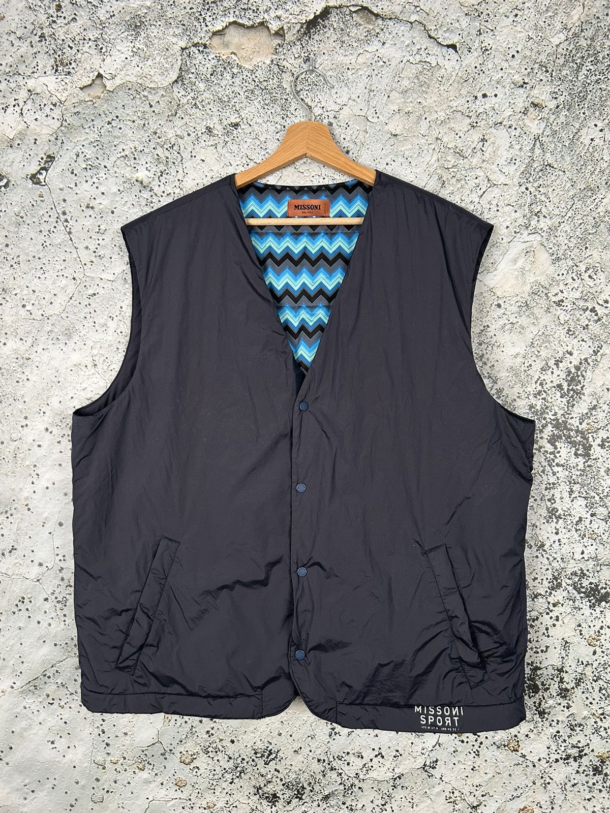 Missoni Vintage Missoni Sport Vest Italy Designer Streetwear Rare Size US XXL / EU 58 / 5 - 1 Thumbnail