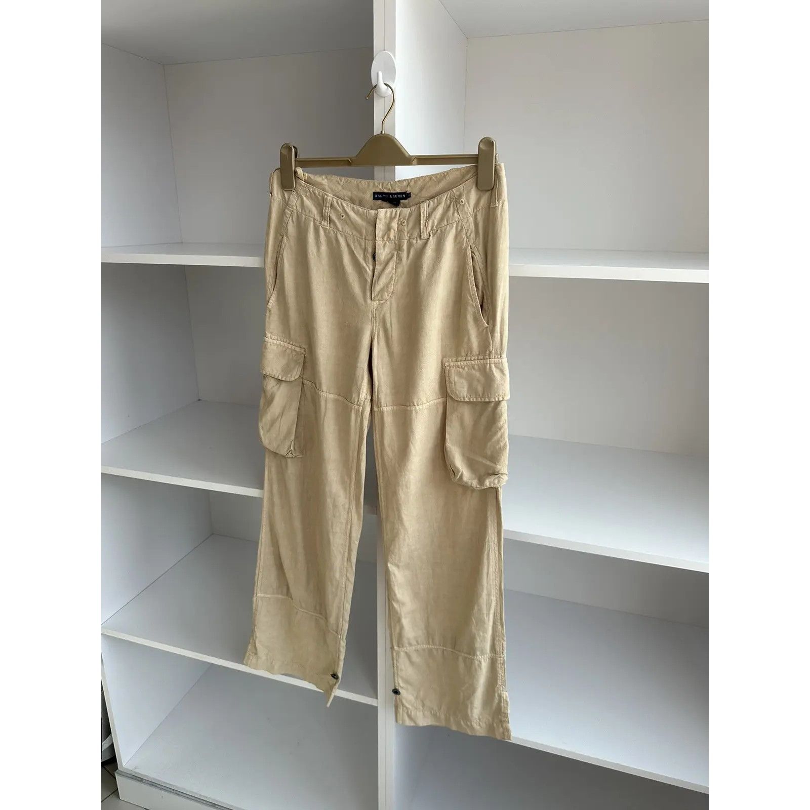 Polo Ralph Lauren VTG Polo Ralph Lauren Woman Linen Cargo Pants Size US 38 / EU 54 - 5 Thumbnail