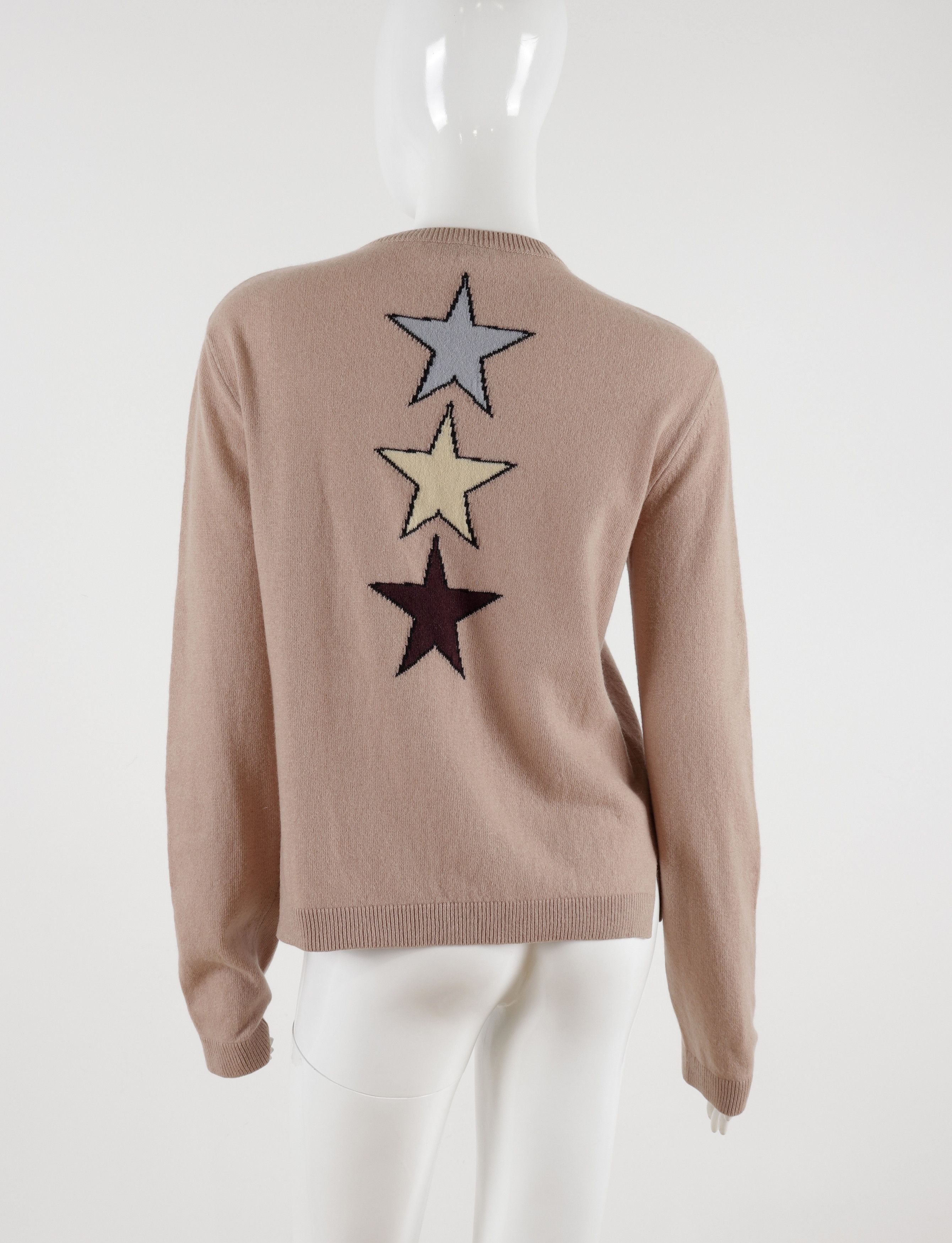 Valentino Valentino Beige Powder Wool Cashmere Tattoo Sweater Size S / US 4 / IT 40 - 9 Thumbnail