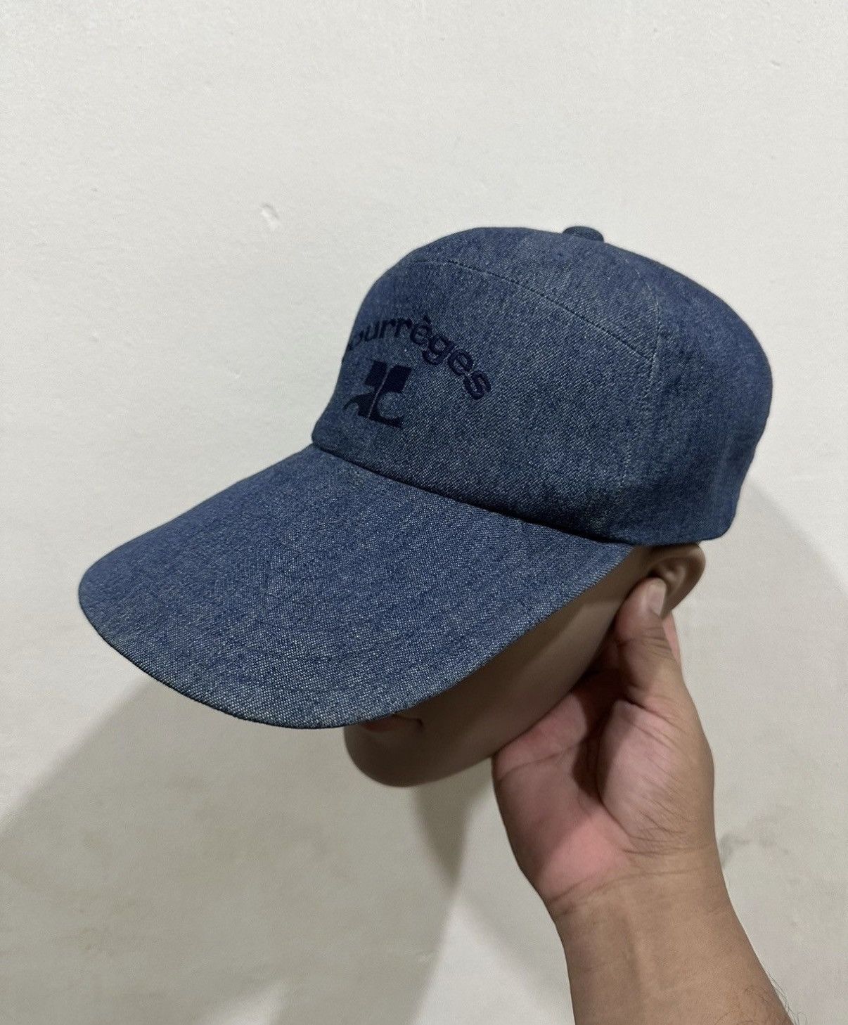 Courreges VTG Courreges Denim Hat Size ONE SIZE - 3 Thumbnail