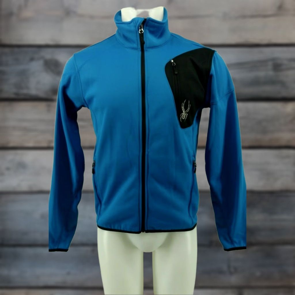 Spyder Spyder Mens Small Blue and Black Jacket Full Zip Polyester Jacket Size US S / EU 44-46 / 1 - 1 Thumbnail