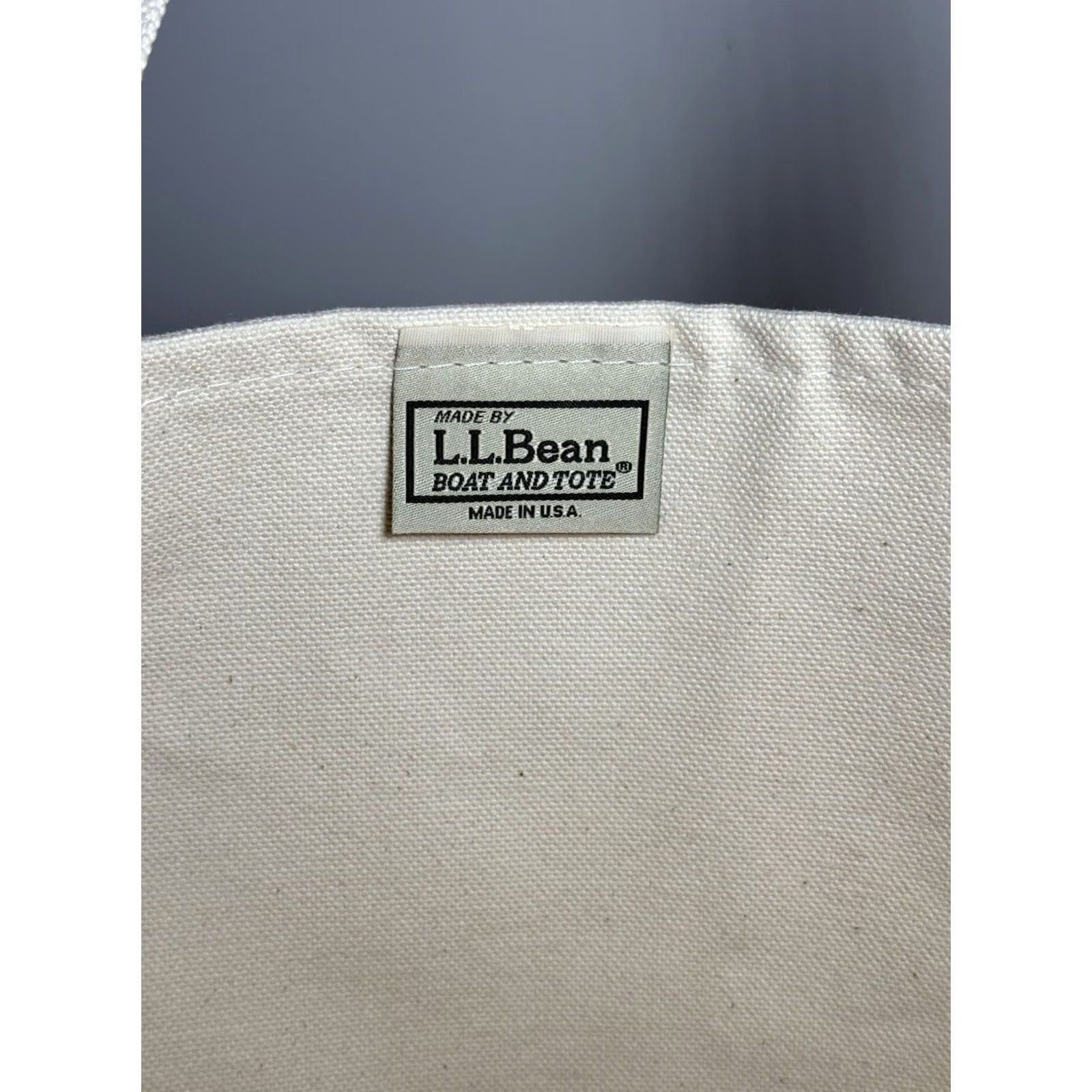 Vintage VINTAGE LL BEAN Boat And Tote Bag Canvas Embroidered “TOMMY” Monogram Blue Almond Medium Bag Womens/Mens Size ONE SIZE - 5 Thumbnail