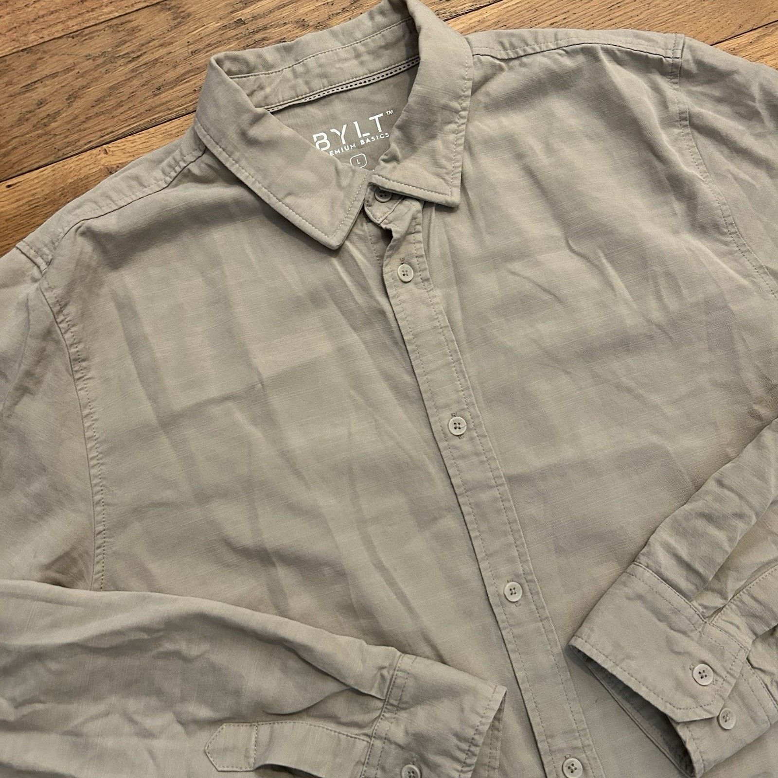 BYLT Premium Basics Stretch Performance Commuter Button Up Shirt Large Size US L / EU 52-54 / 3 - 2 Thumbnail