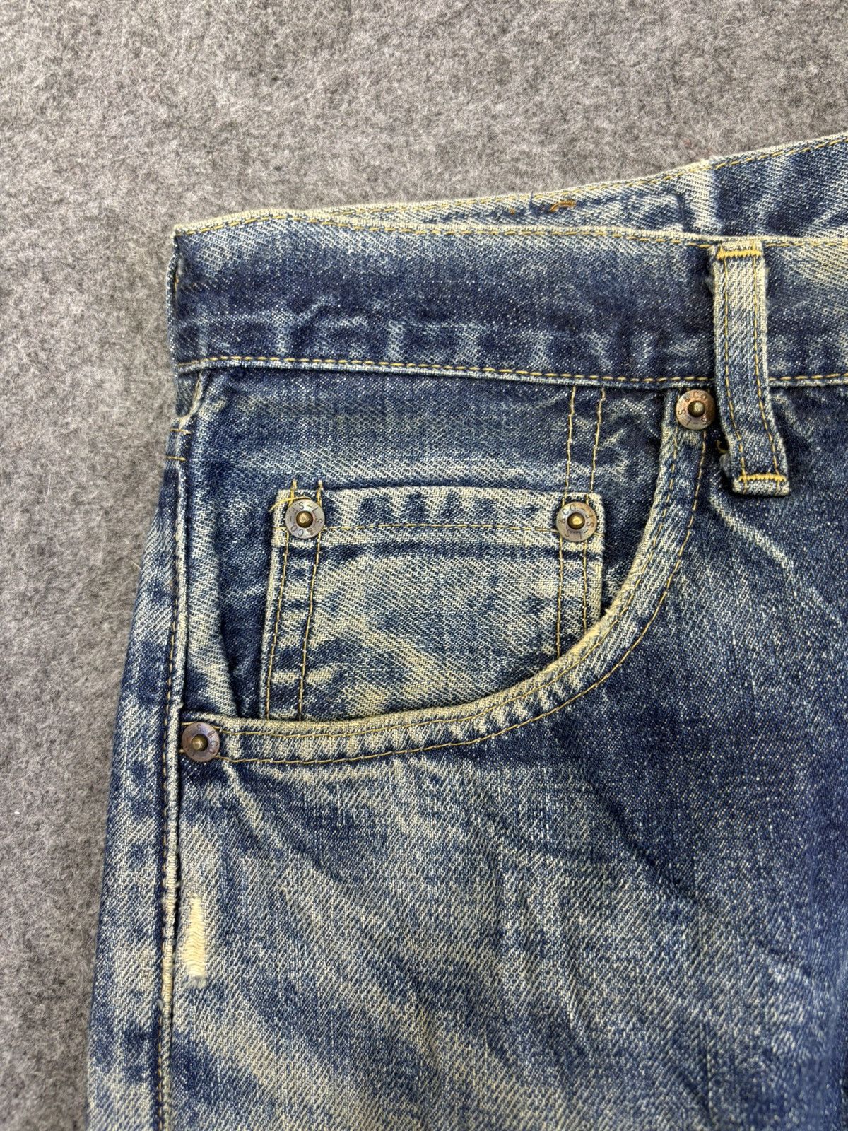 Levi's 💥Thrashed💥90s Levis 503B Big E Selvedge Thrashed Denim Size US 33 - 7 Thumbnail
