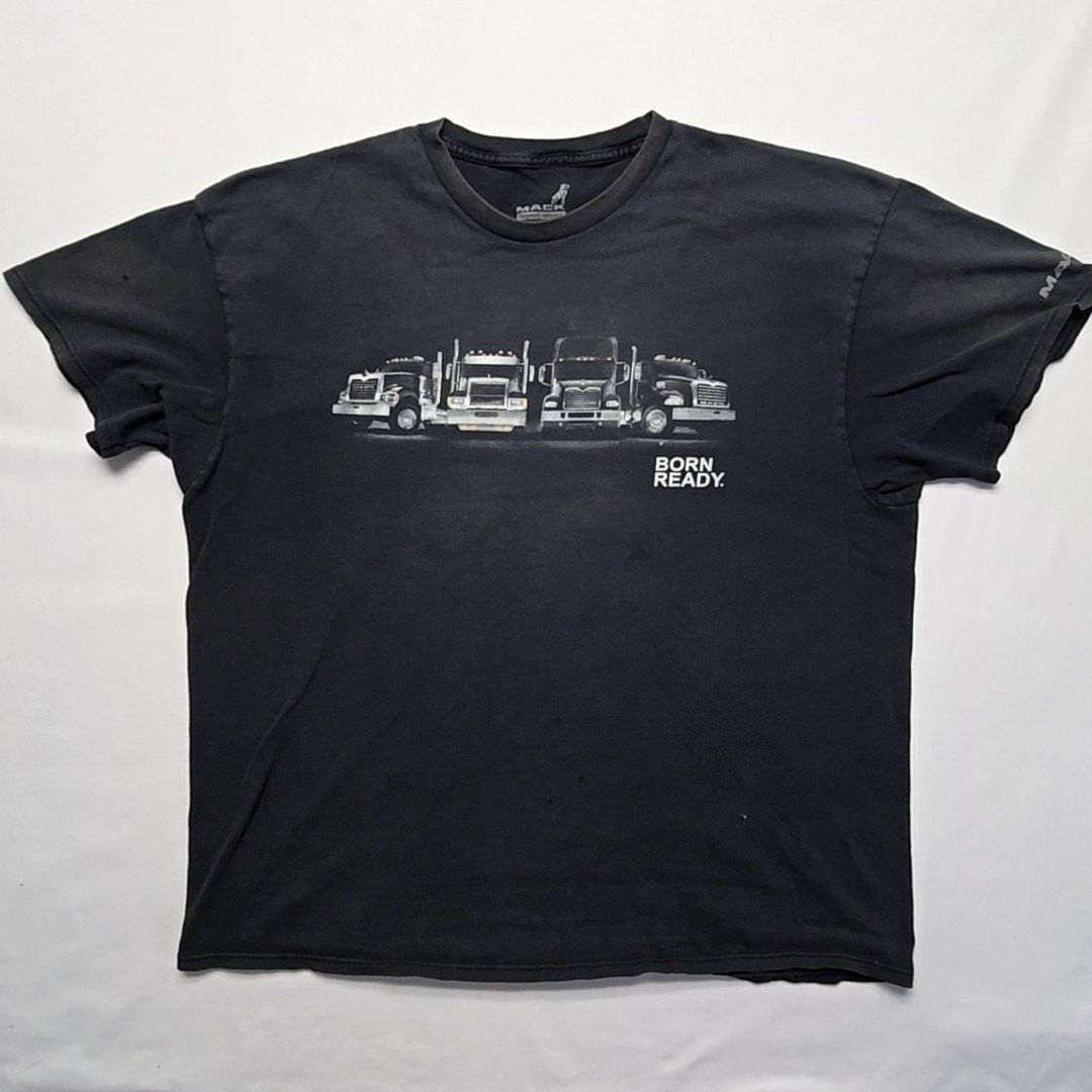 Other Mack Trucks Born Ready Shirt Semi Truck Black Faded 2XL Tee Size US XXL / EU 58 / 5 - 1 Thumbnail