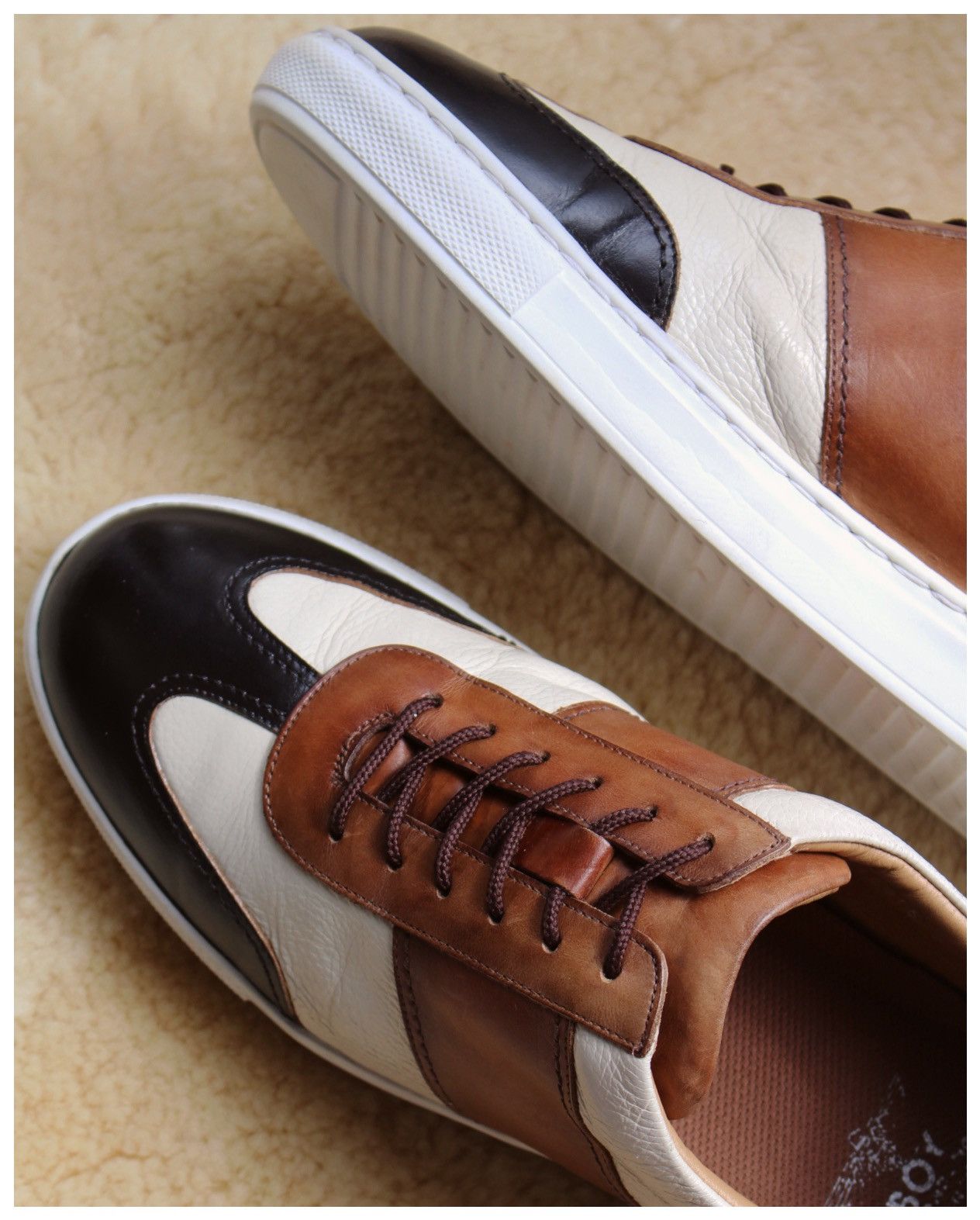 Boy London SS2016 BOY LONDON FULL LEATHER GAT SNEAKERS Size US 7.5 / EU 40-41 - 4 Thumbnail