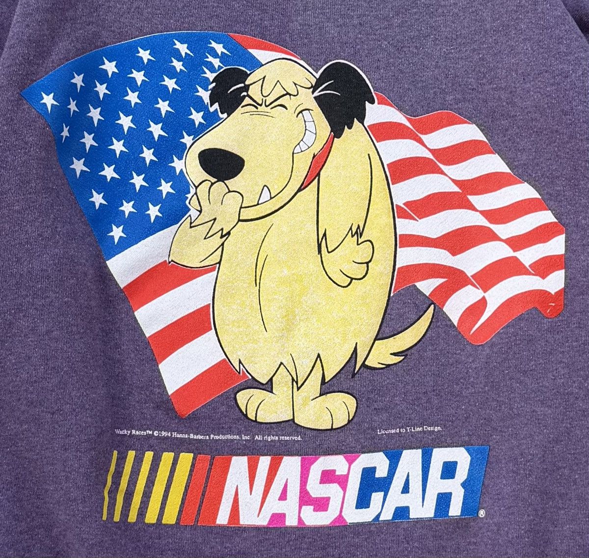 NASCAR Vintage 90s HANNA BARBERAWACKY Races Muttley Nascar Crewneck Size US L / EU 52-54 / 3 - 3 Thumbnail