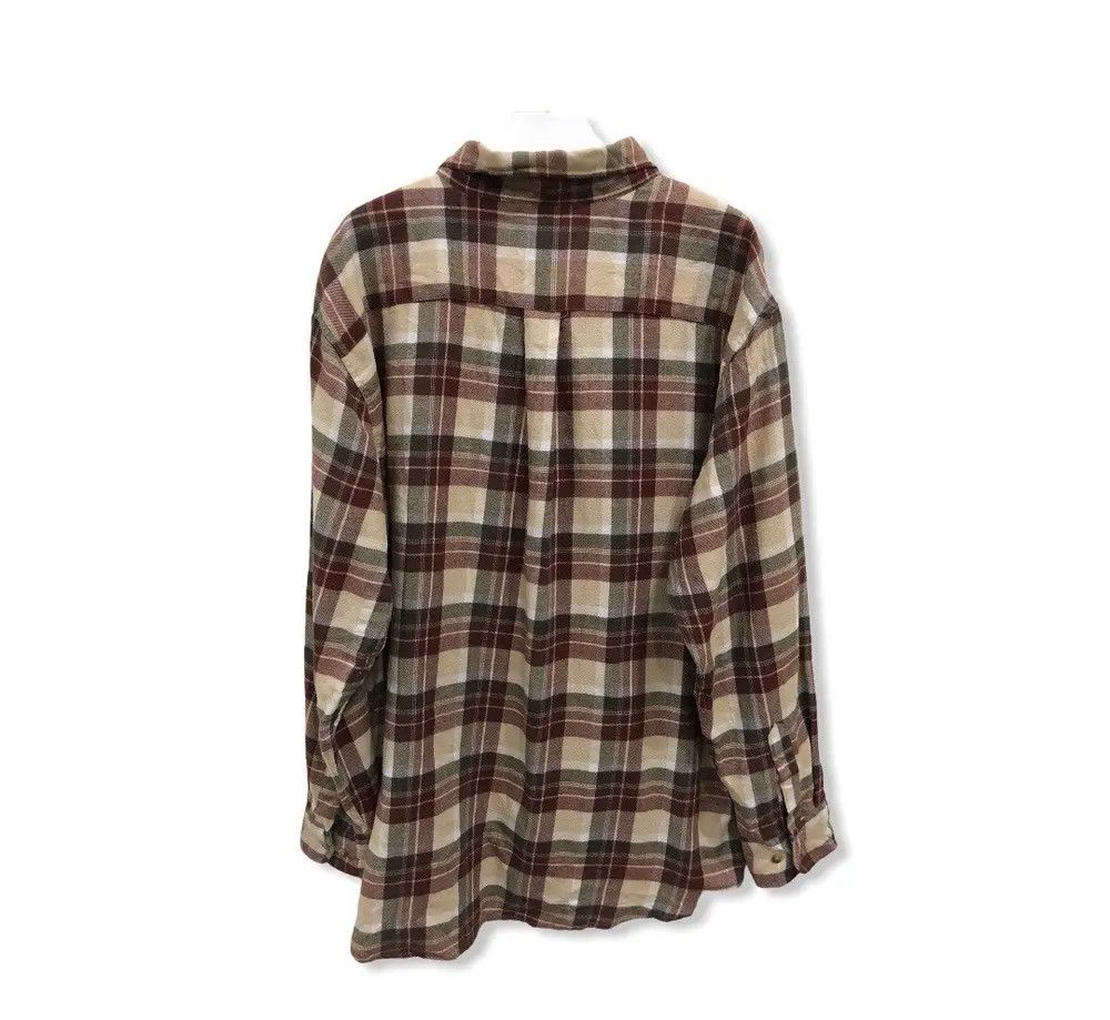 Flannel × Vintage Vintage Brace Bell Plaid Tartan Flannel Shirt 👕 Size US L / EU 52-54 / 3 - 4 Thumbnail