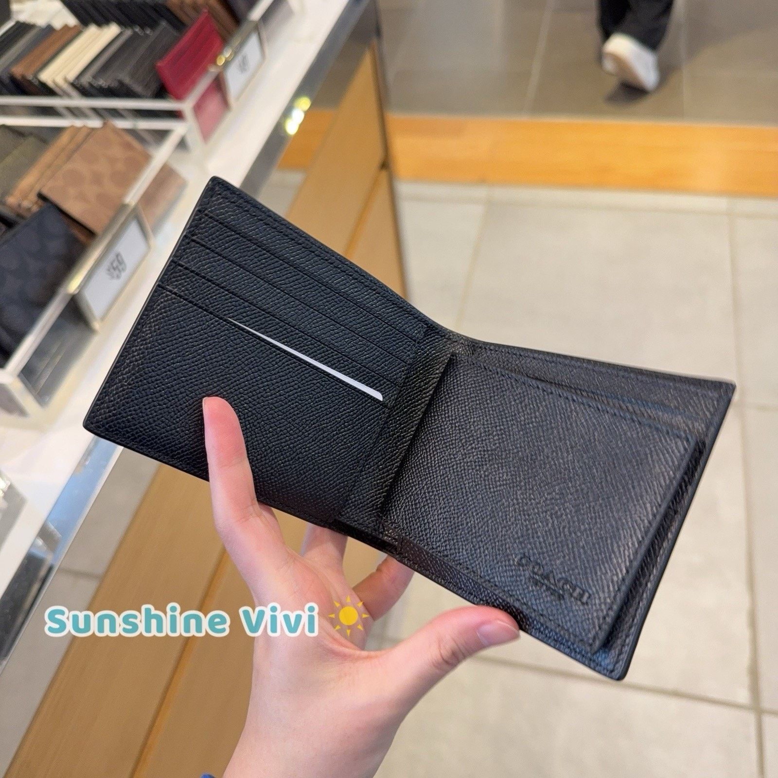 Coach NWT COACH Men 3-In-1 Wallet Black Bi-fold Wallet CR899 Size ONE SIZE - 2 Thumbnail