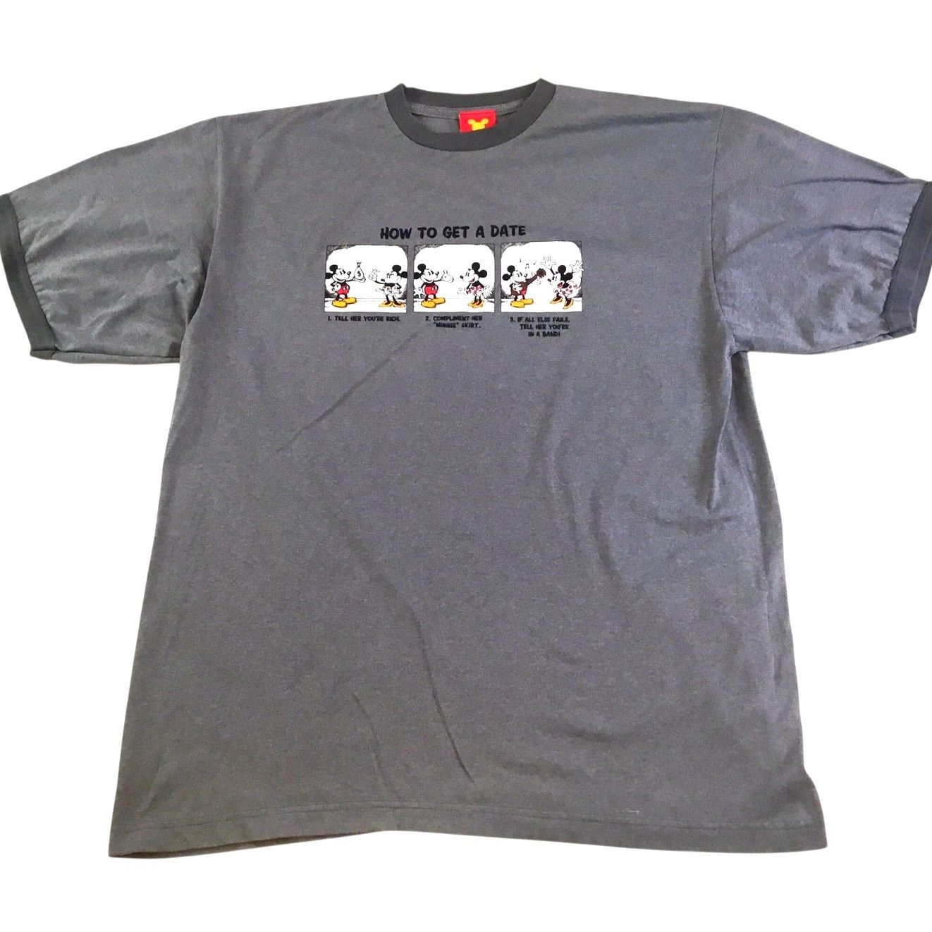 Disney Disney Mickey Minnie Mouse How to Get A Date T-Shirt Gray XL Size US XL / EU 56 / 4 - 1 Thumbnail