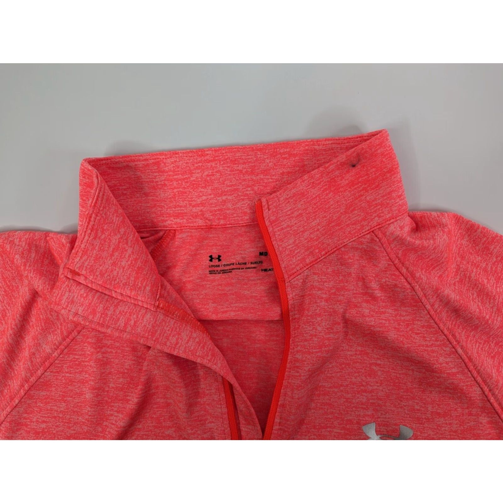Under Armour Under Armour Women's Medium HeatGear Pink 1/2 Zip Long Sleeve Pullover Gym Shirt Size M / US 6-8 / IT 42-44 - 7 Thumbnail