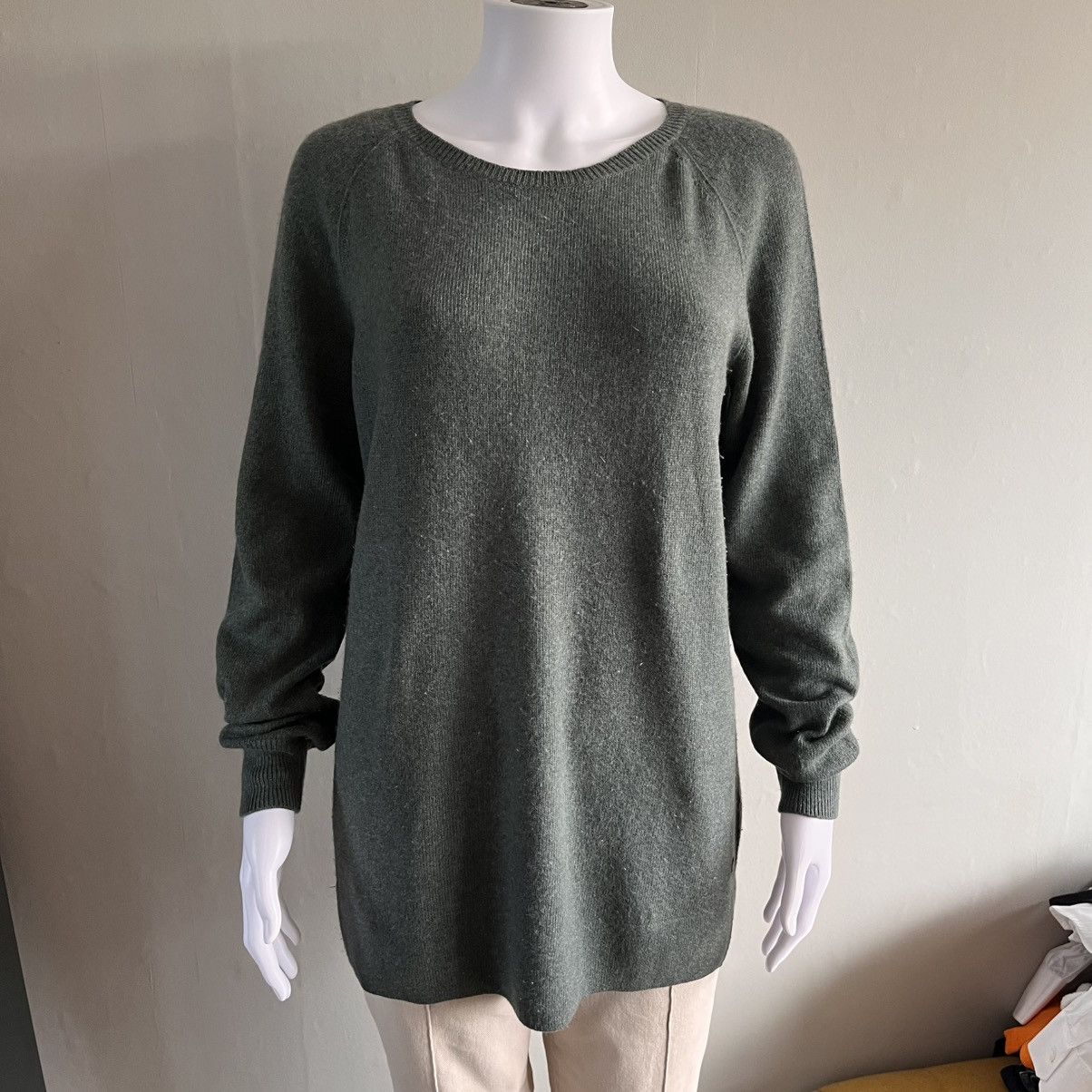 Loro Piana Loro Piana Baby Cashmere Khaki Oversized Jumper Size L / US 10 / IT 46 - 7 Thumbnail