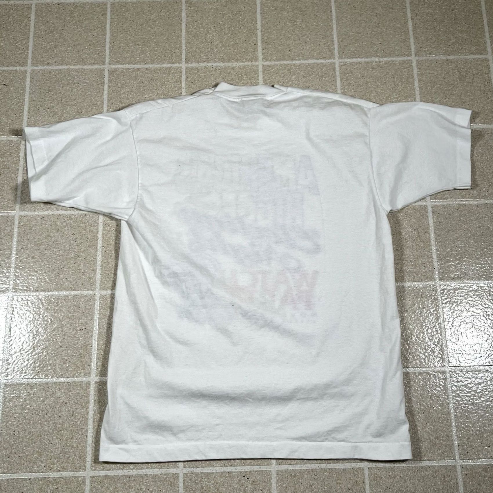 Fruit Of The Loom VINTAGE American Biggest Election Night Watch Party Tshirt Single Stitch Shirt Mens L White Stitch 1996 Size US L / EU 52-54 / 3 - 4 Thumbnail