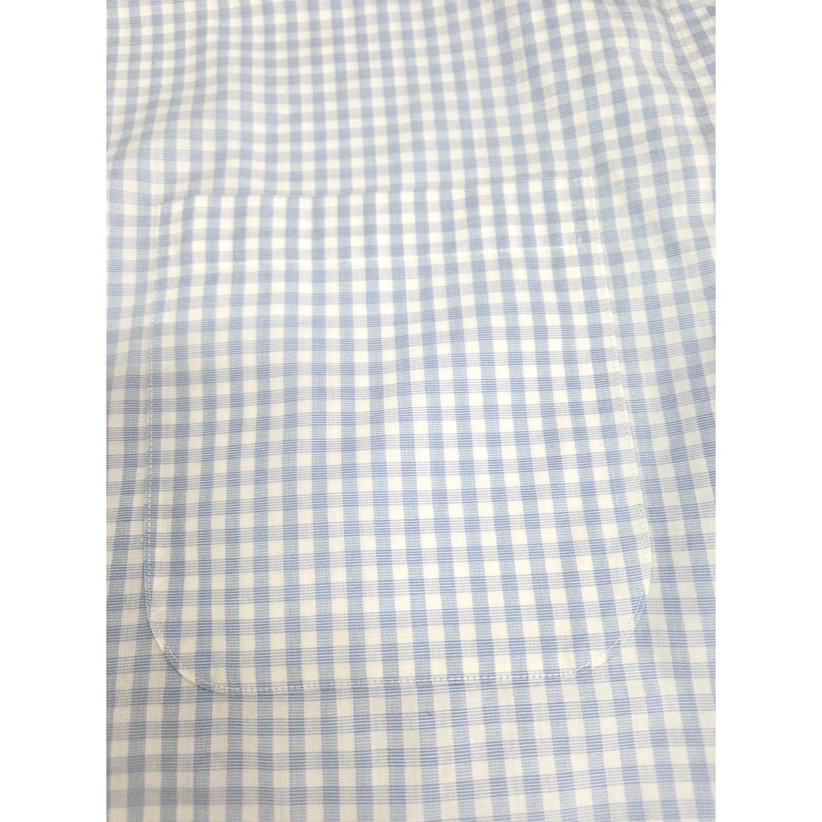 Charles Tyrwhitt Charles Tyrwhitt Men's Short Sleeve Classic Fit No Iron Shirt 18 Blue/White Check Casual Formal Business Shirt Size 18 Mens Size US XXL / EU 58 / 5 - 6 Thumbnail