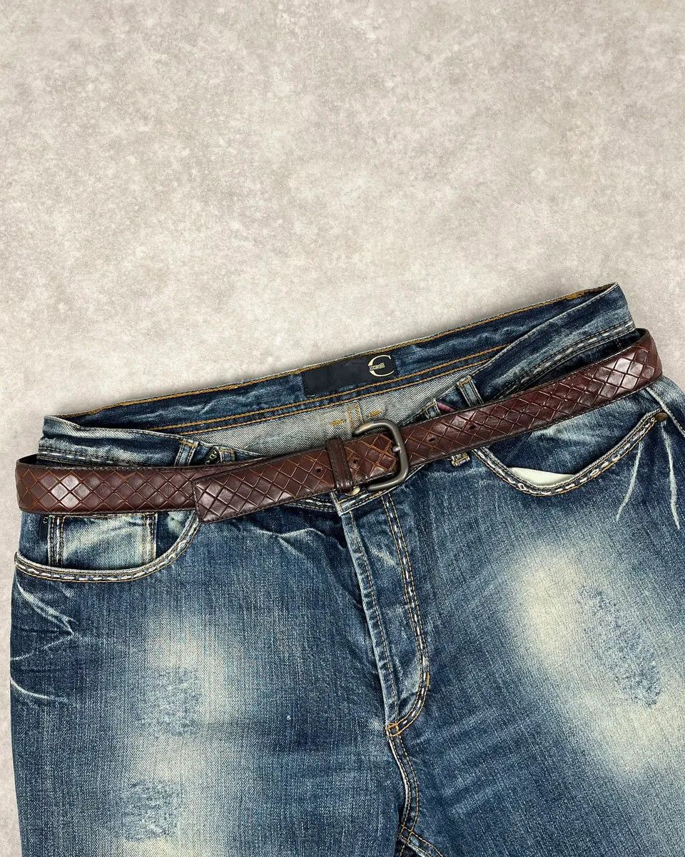 Bottega Veneta Bottega Veneta Brown Intrecciato Woven Leather Belt Size ONE SIZE - 1 Thumbnail