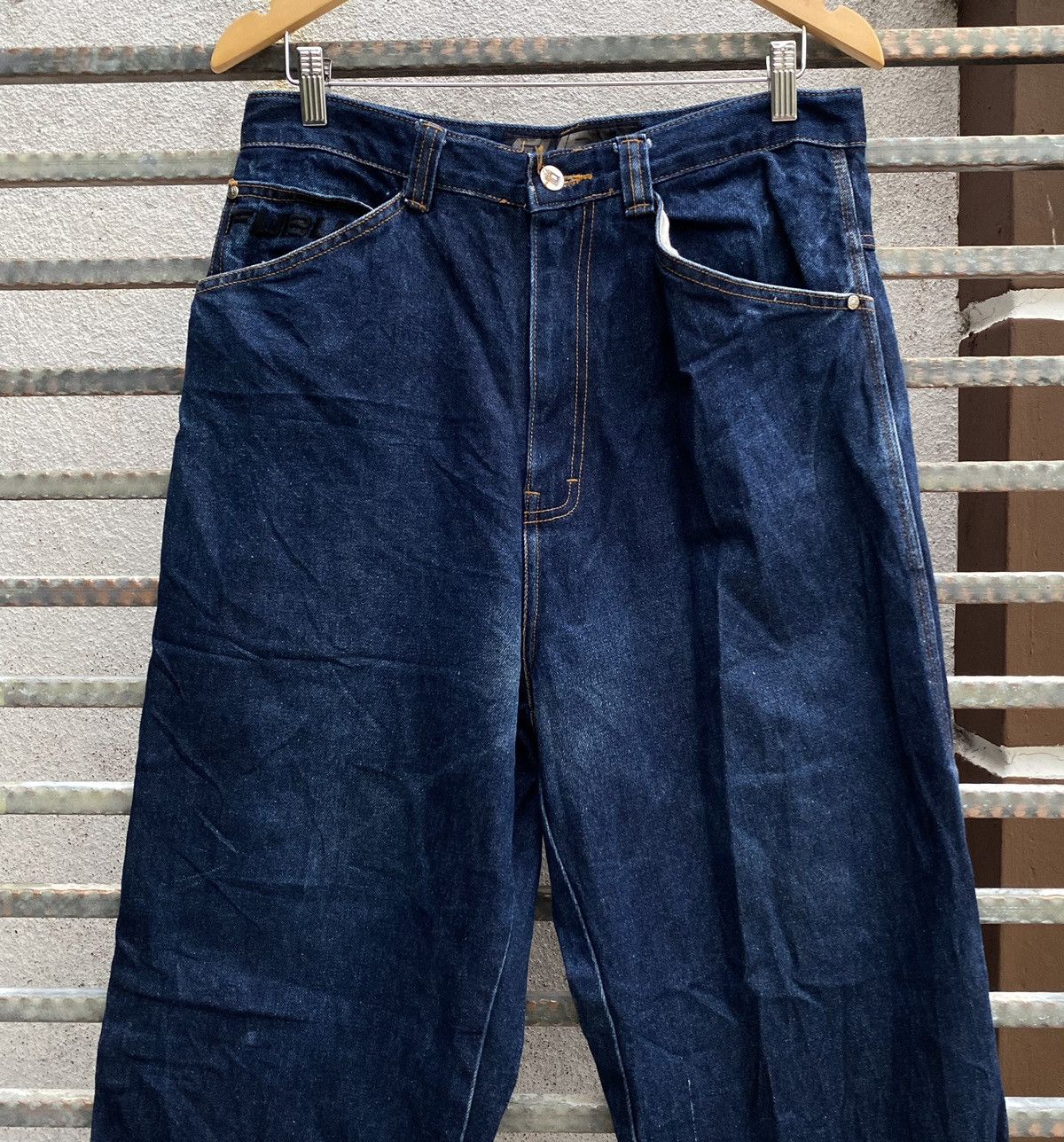 JNCO Fubu Rap Baggy Hip Hop Denim Jeans Size US 32 / EU 48 - 3 Thumbnail
