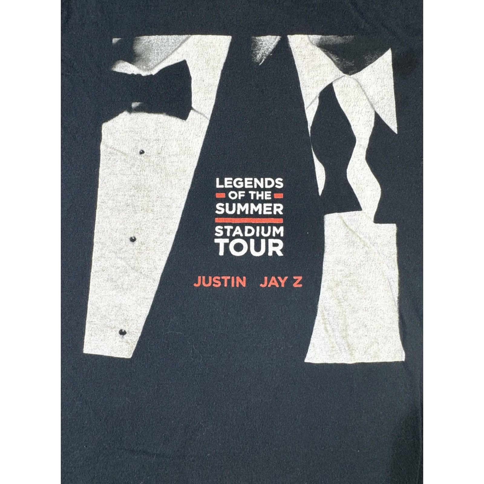 Vintage Legends Summer Stadium Tour Shirt Mens Large Black Justin Jay Z Concert 2013 VTG Size US L / EU 52-54 / 3 - 2 Thumbnail