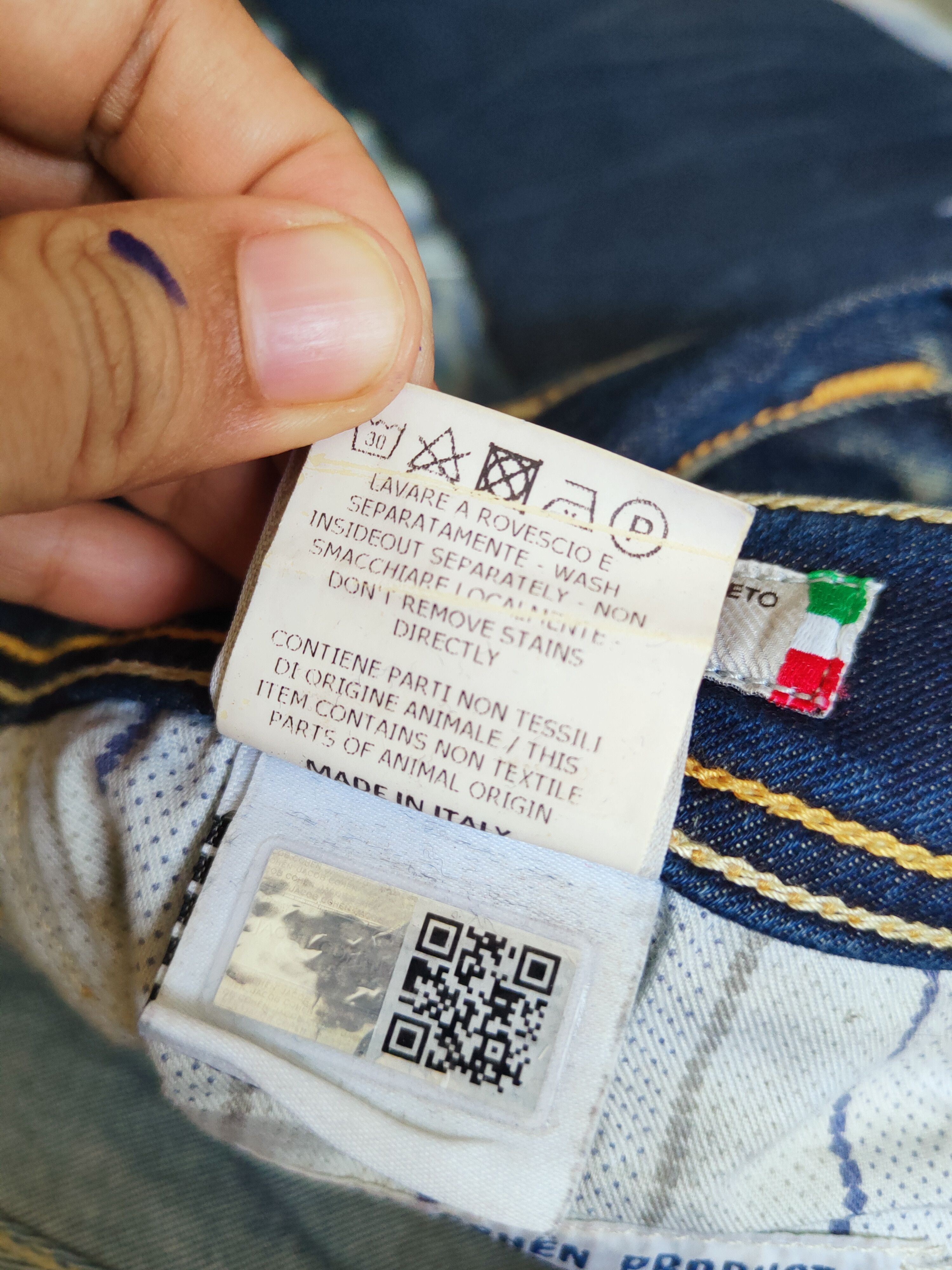 Jacob Cohen Jacob Cohen handmade Dark Blue Ripped Jeans #S2766 Size US 30 / EU 46 - 18 Thumbnail