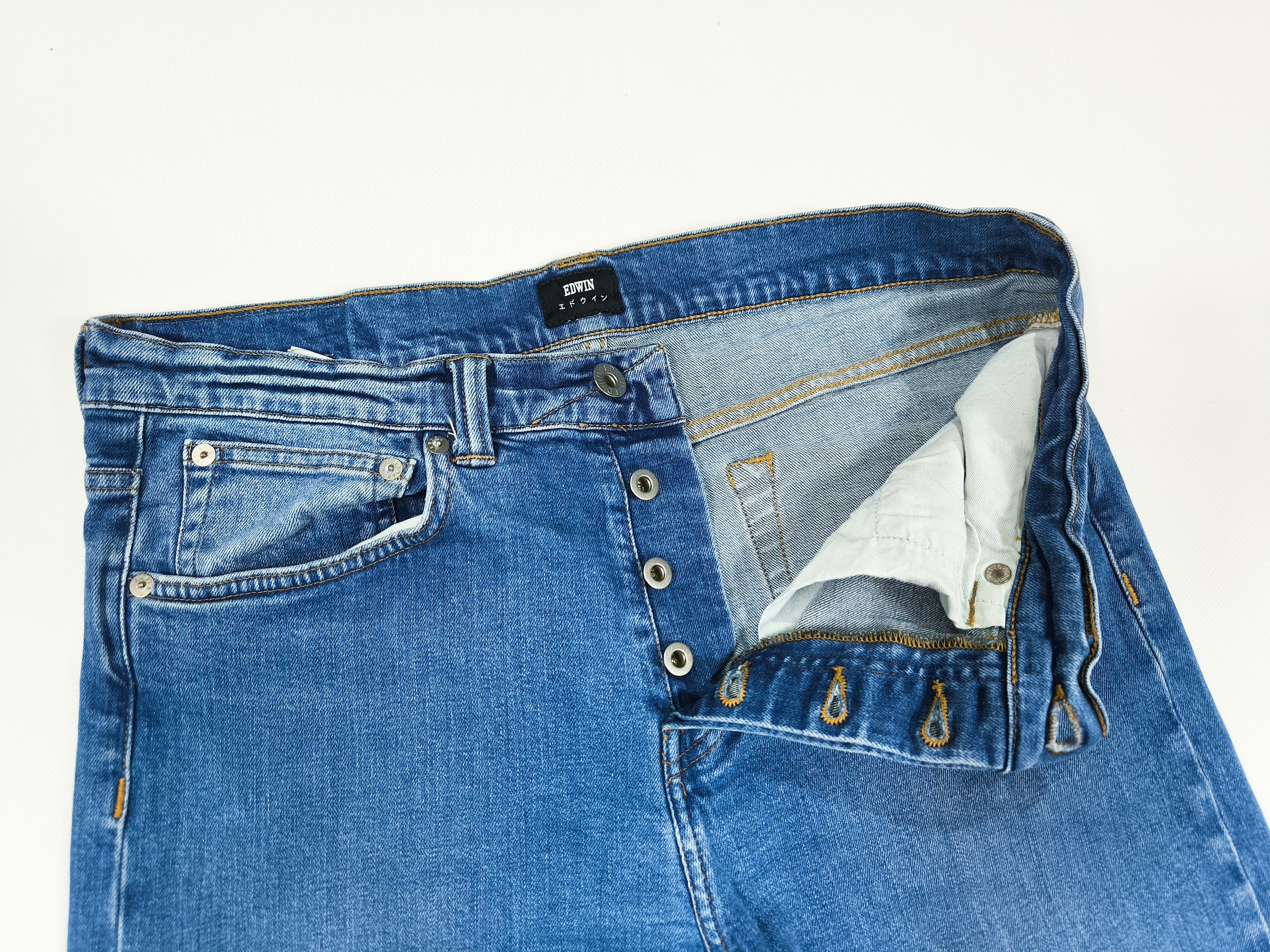 Edwin Edwin ED-80 Slim Fit Tapered Blue Denim Jeans Size W32 L32 Size US 32 / EU 48 - 5 Thumbnail