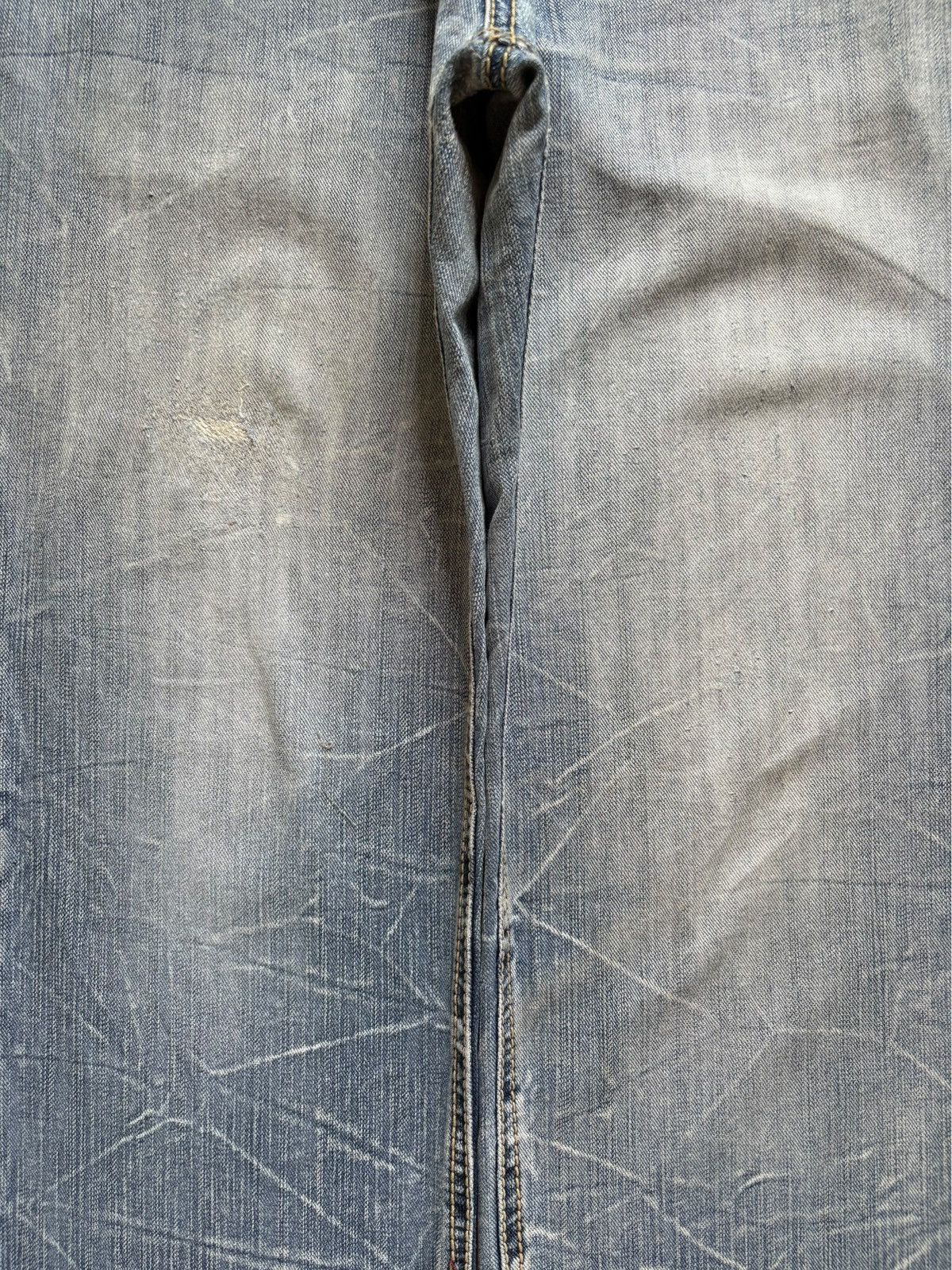 Japanese Brand Vintage Nylaus Embellished Distressed Loose Baggy Jeans Size US 32 / EU 48 - 5 Thumbnail