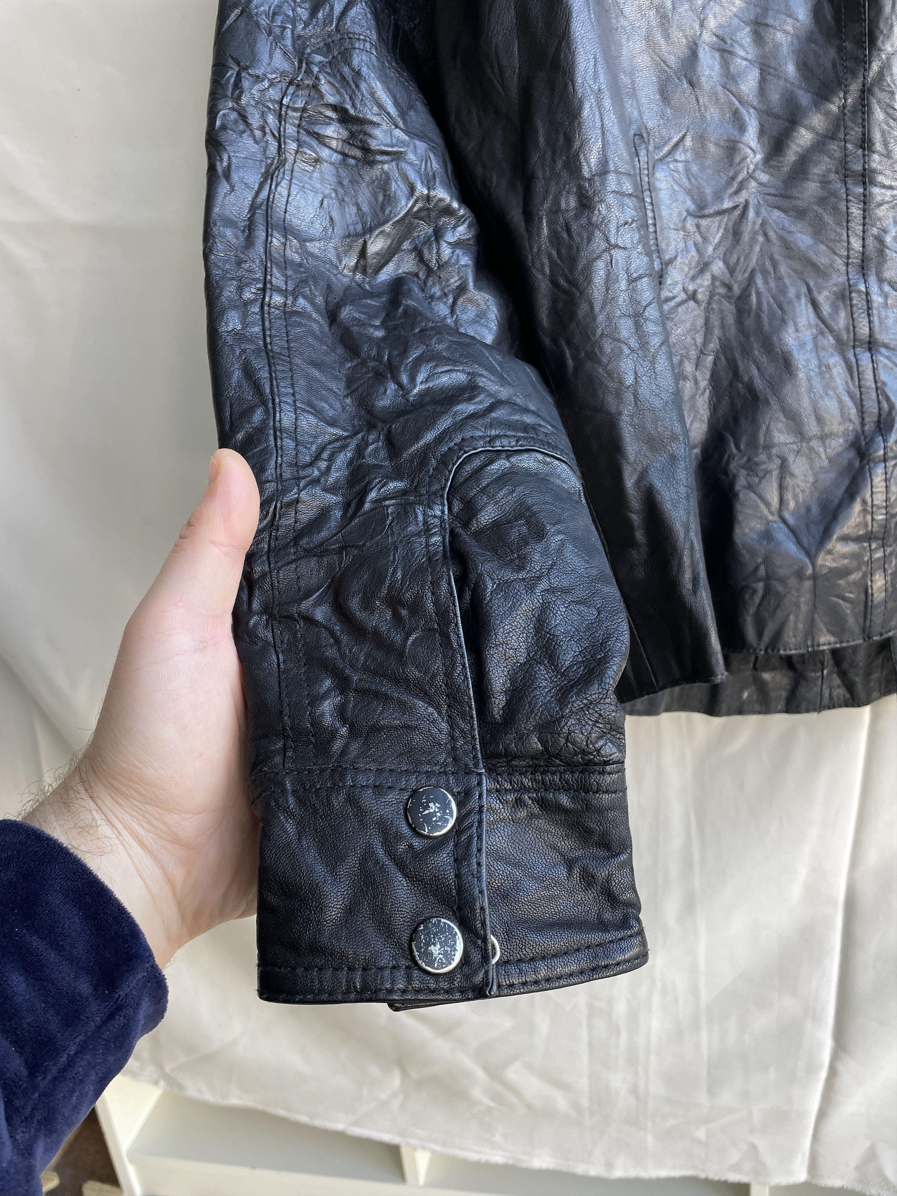 Allsaints Allsaints Leather Demon Shirt Size L Size US L / EU 52-54 / 3 - 8 Thumbnail