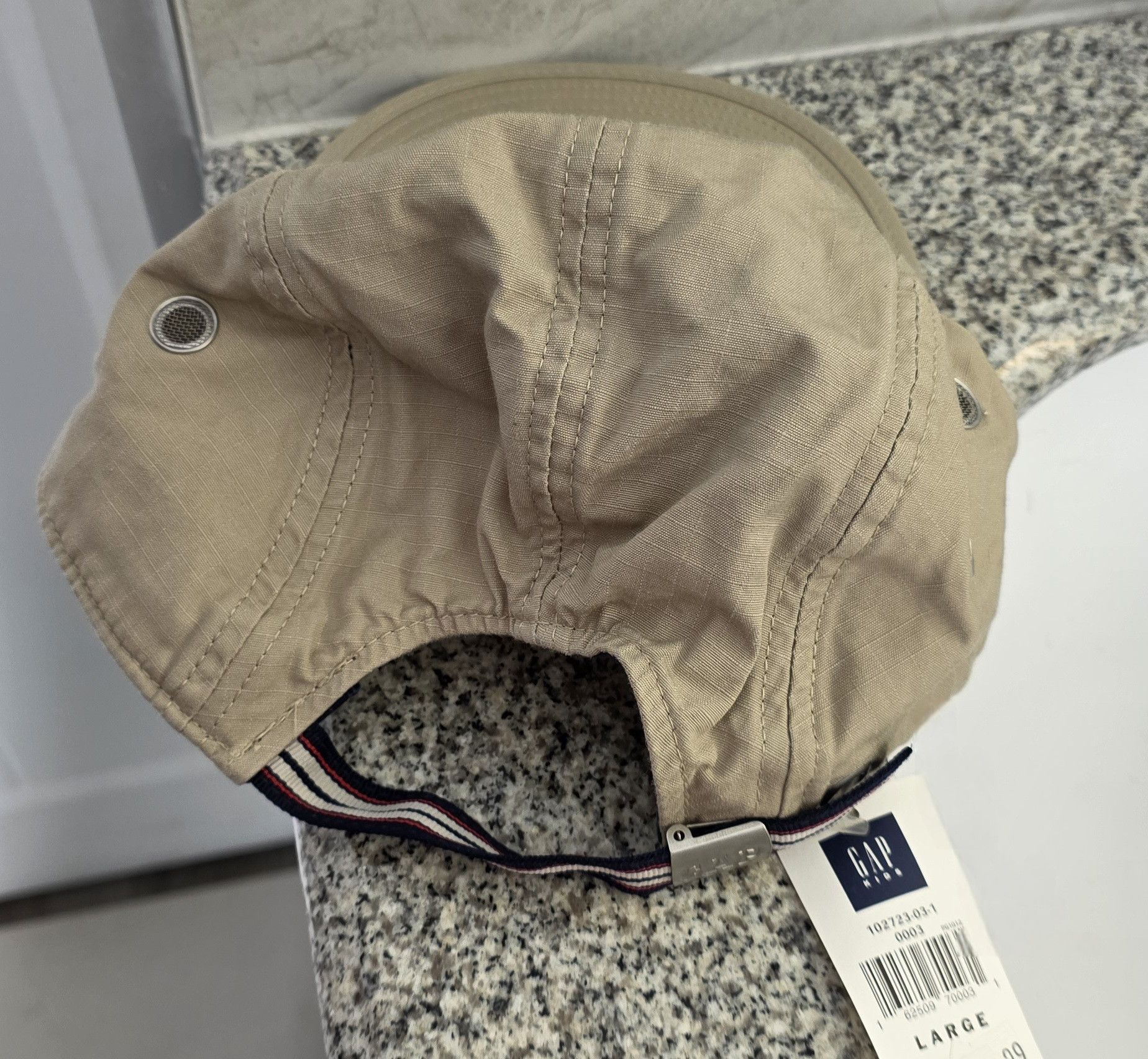Gap NWT GAP Kids Beige Khaki Athletic Dept 1969 Baseball Hat L Size ONE SIZE - 2 Thumbnail