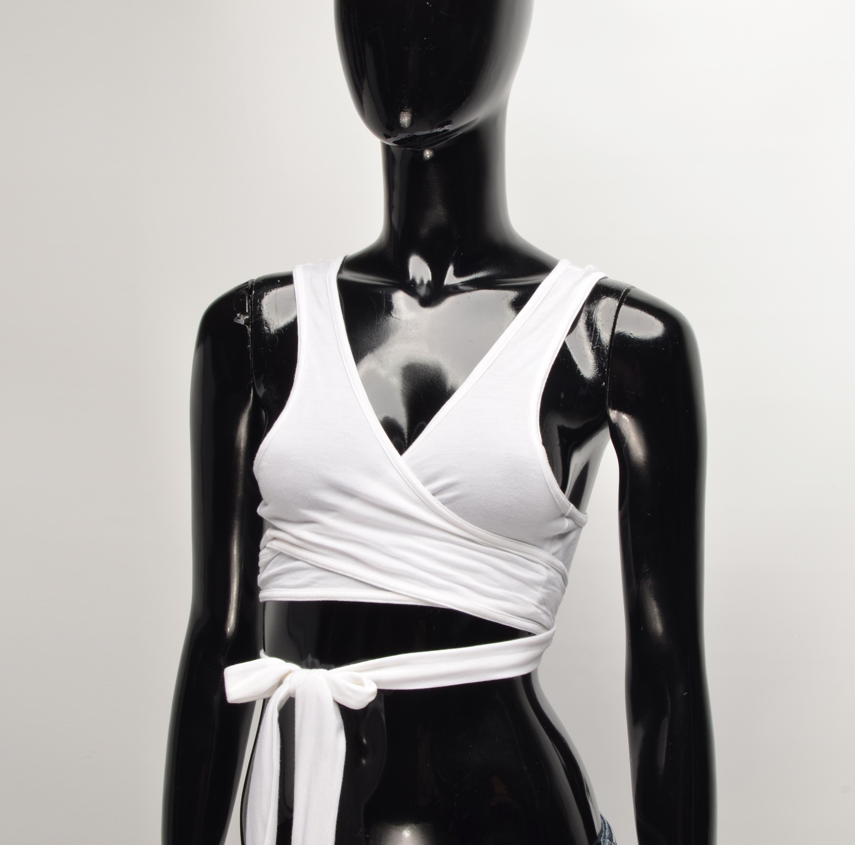 Vintage Nolita North Little Italy Y2K Cropped Top with Ties Size M / US 6-8 / IT 42-44 - 2 Thumbnail