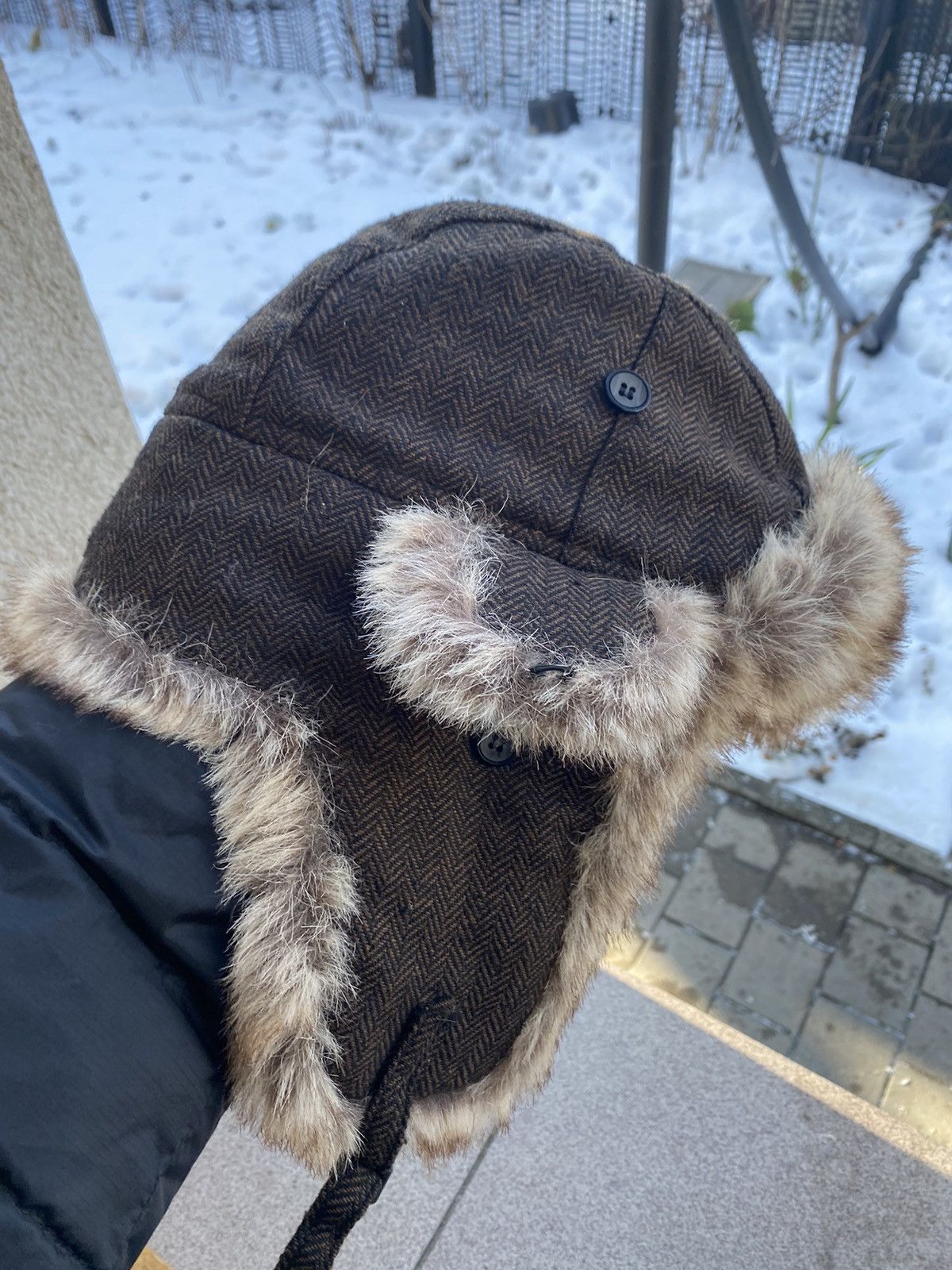 Hysteric Glamour × Vintage Crazy Y2k Mohair Fuzzy Hat Ushanka Punk Winter Size ONE SIZE - 6 Thumbnail
