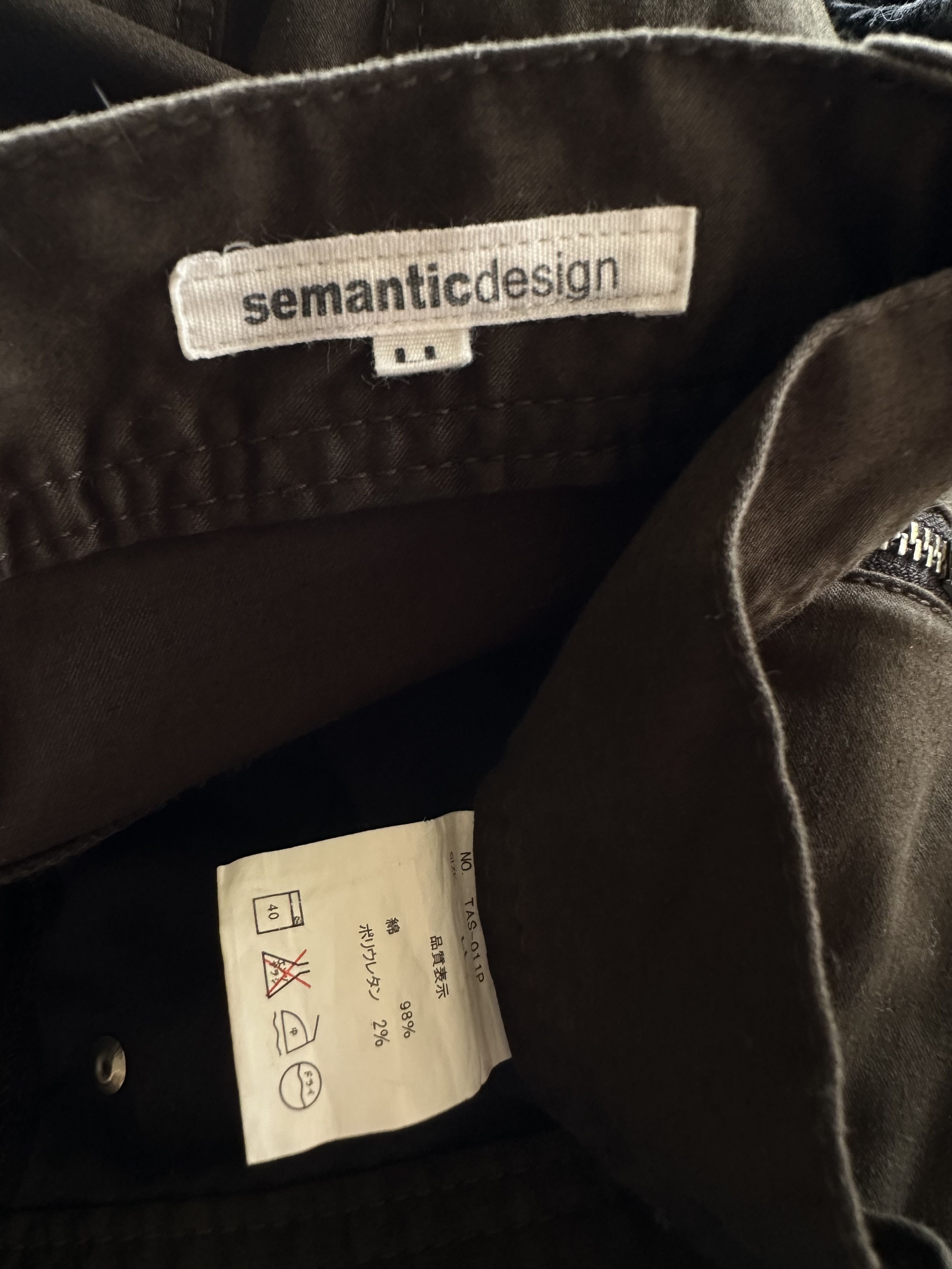 If Six Was Nine Vintage Semantic Design Zipper Seditionaries Cargo Pant Size US 34 / EU 50 - 19 Thumbnail