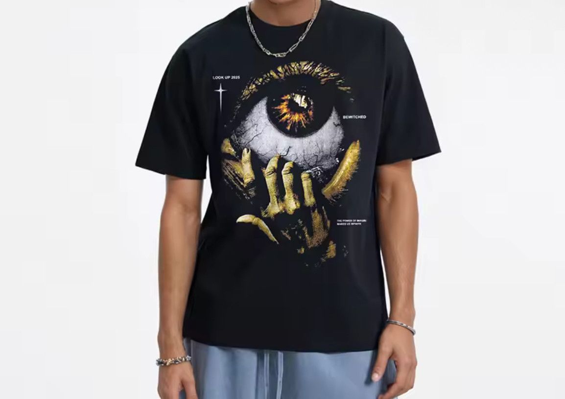 Other Streetwear Vintage Retro Eyeball Graphic T-Shirt Size US XL / EU 56 / 4 - 4 Thumbnail
