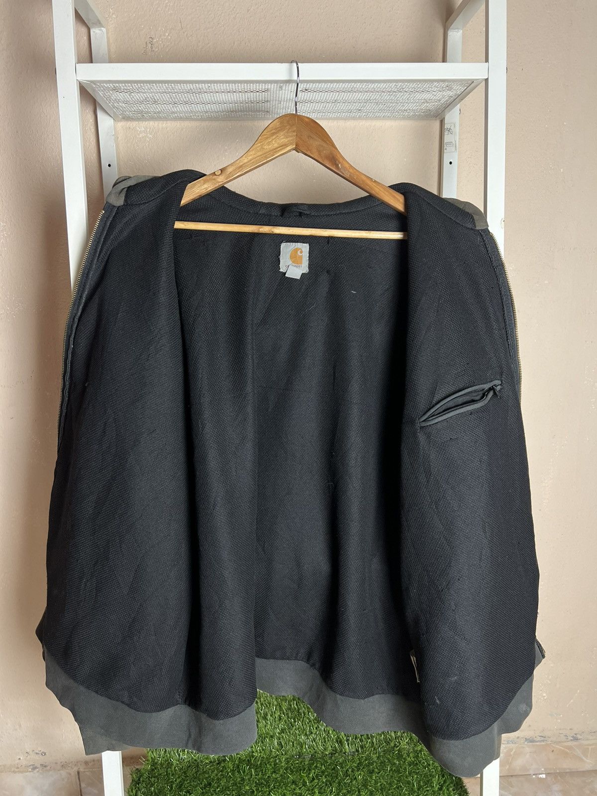 Carhartt Carhatt Rain Defender Hoodie Thrash Style Faded Distress Size US XL / EU 56 / 4 - 14 Thumbnail