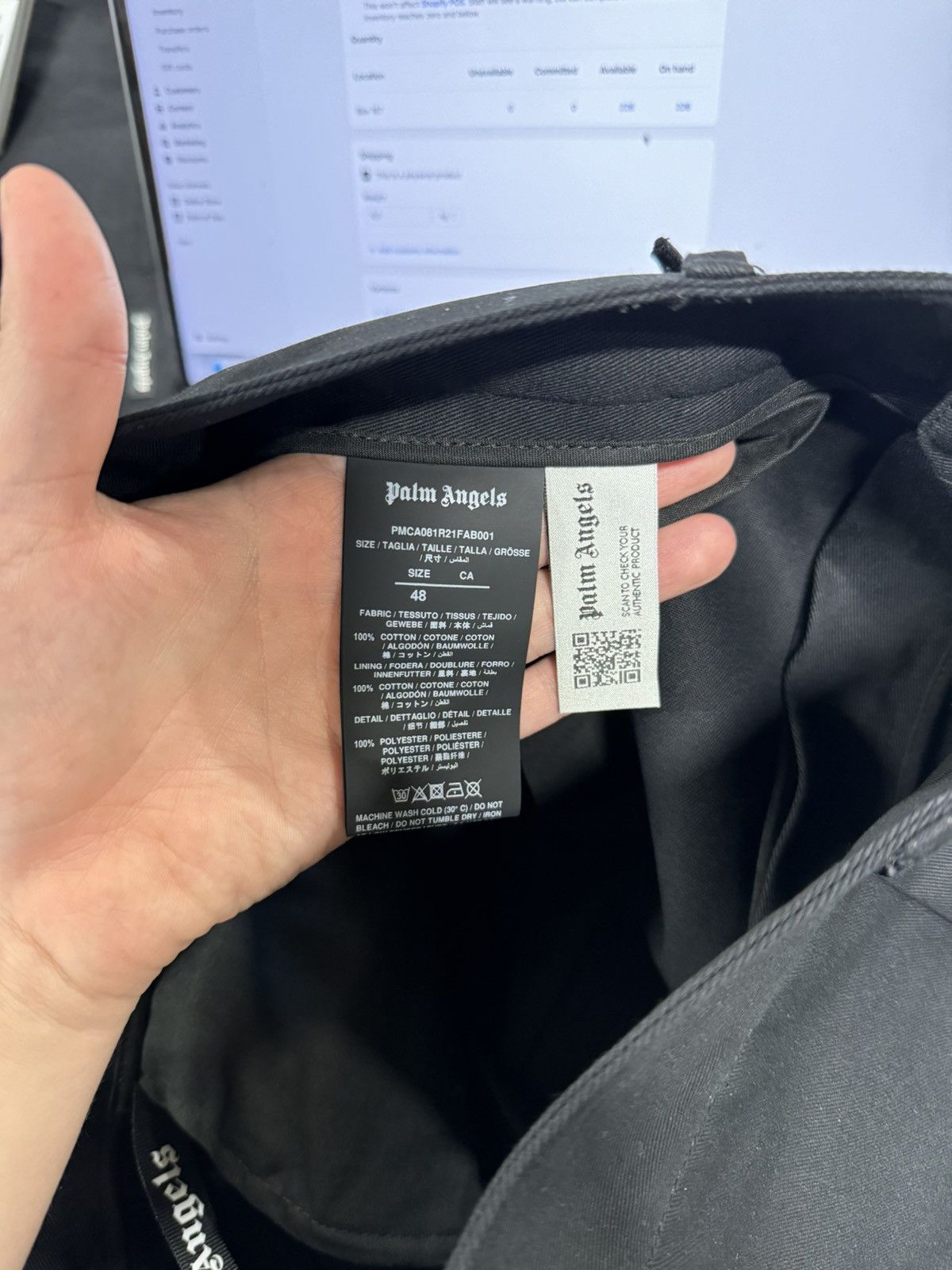 Palm Angels Palm Angels Logo Work Pants NEW 600$ Size US 32 / EU 48 - 8 Thumbnail