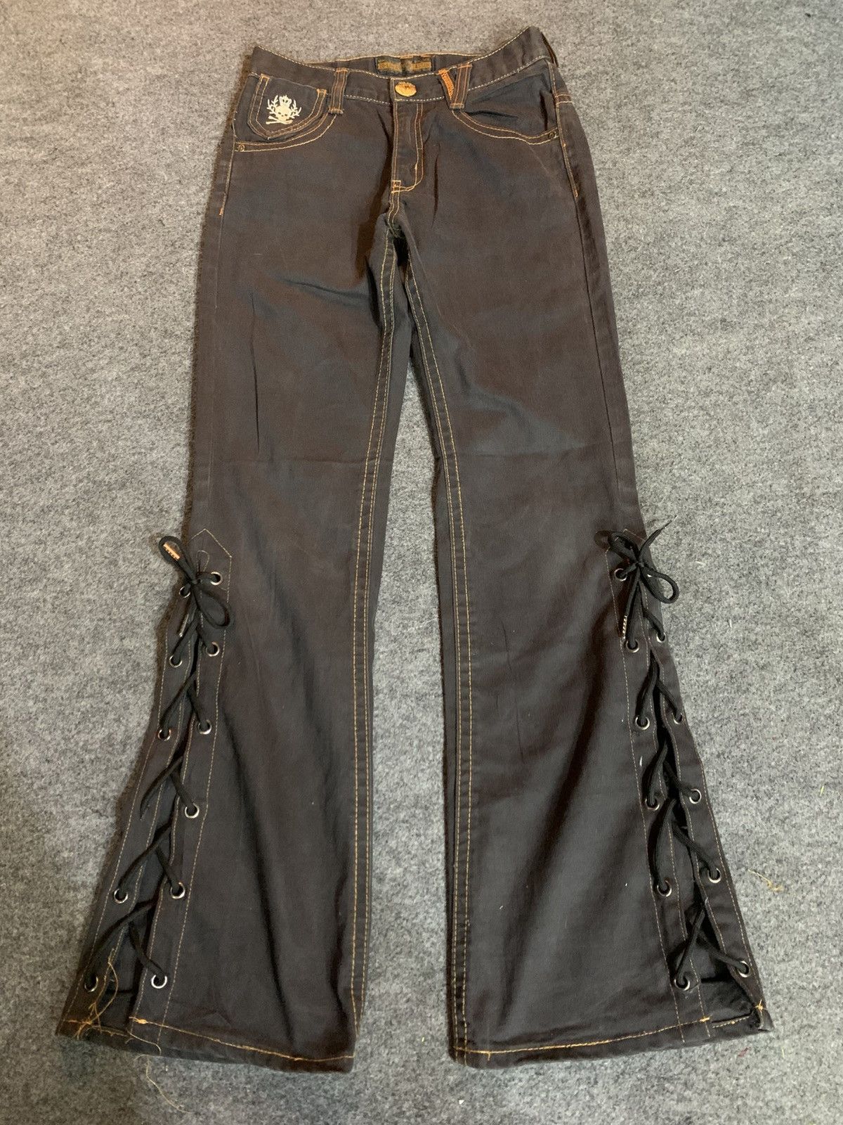 If Six Was Nine × Japanese Brand × Le Grande Bleu (L.G.B.) lace up oolalasasson pant japanese brand Size US 27 - 3 Thumbnail