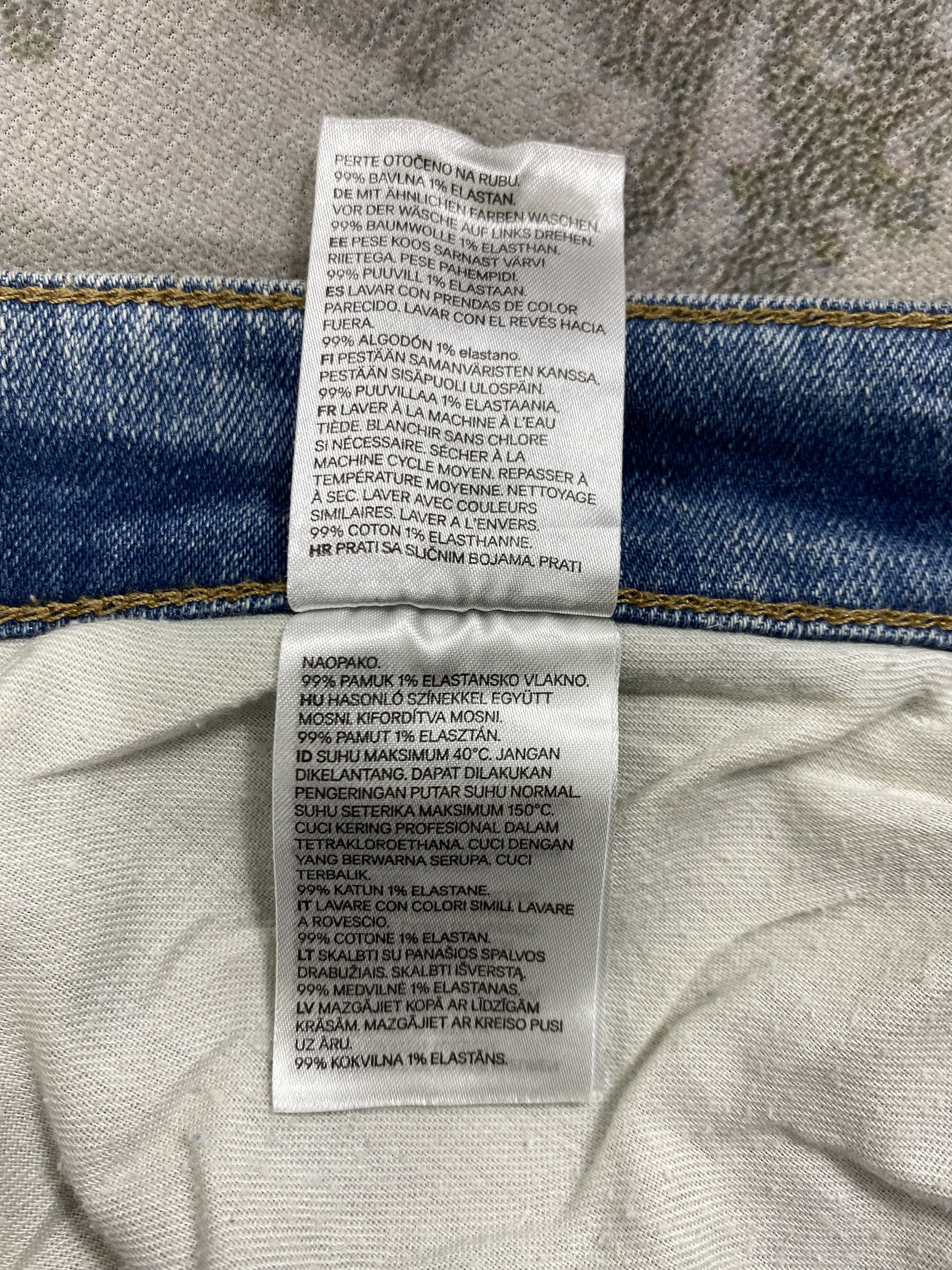 H&M H&M Japanese Brand Distressed Denim 34x28.5 -JN013 Size US 34 / EU 50 - 10 Thumbnail