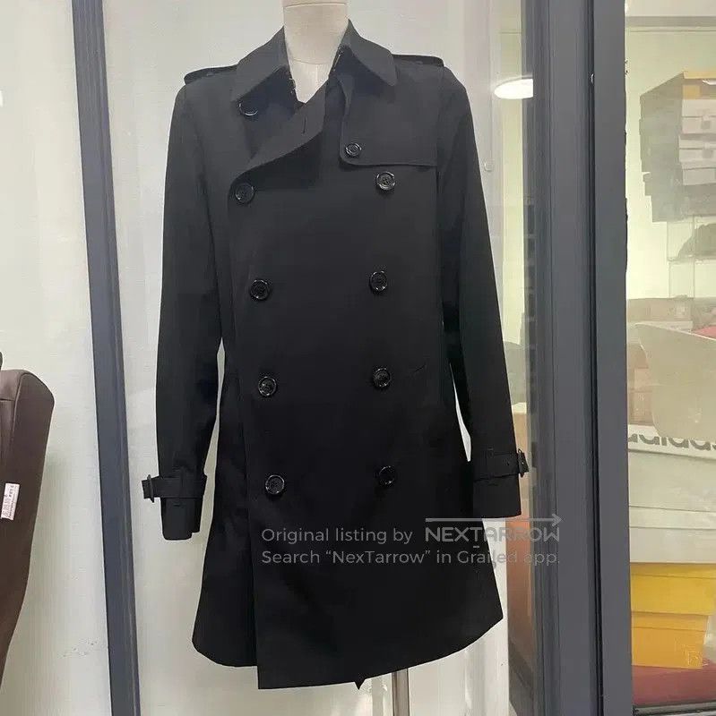 Burberry Burberry Black Cotton Blend Women's Trench Coat. Size M / US 6-8 / IT 42-44 - 1 Thumbnail