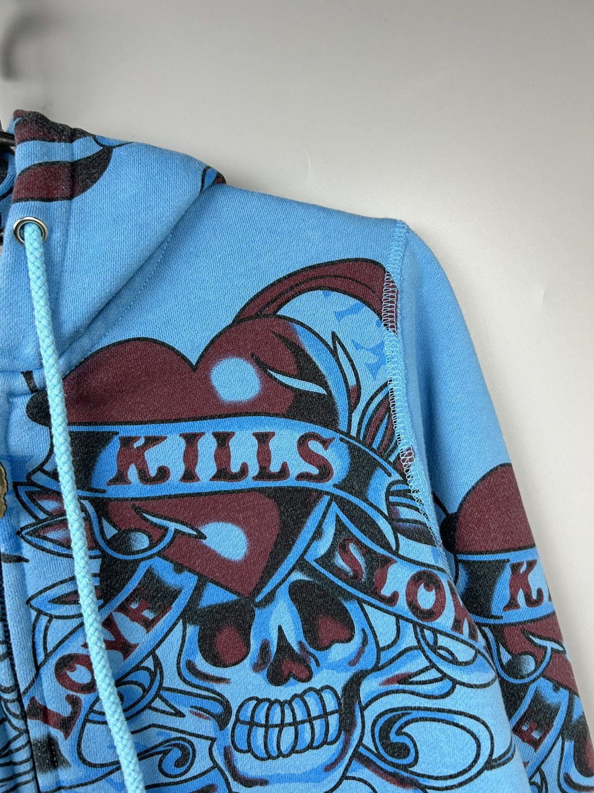 Christian Audigier × Ed Hardy × Vintage Vintage Ed Hardy Zip Up Hoodie Size XL / US 12-14 / IT 48-50 - 6 Thumbnail