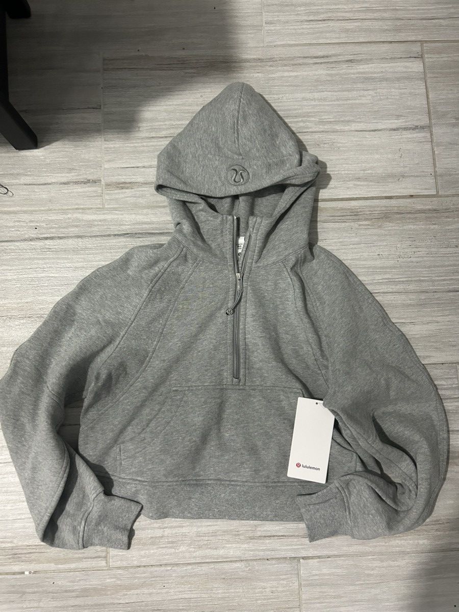 Lululemon Lululemon Gray Half Zip Scuba Hoodie Women's S long sleeve Size S / US 4 / IT 40 - 1 Thumbnail