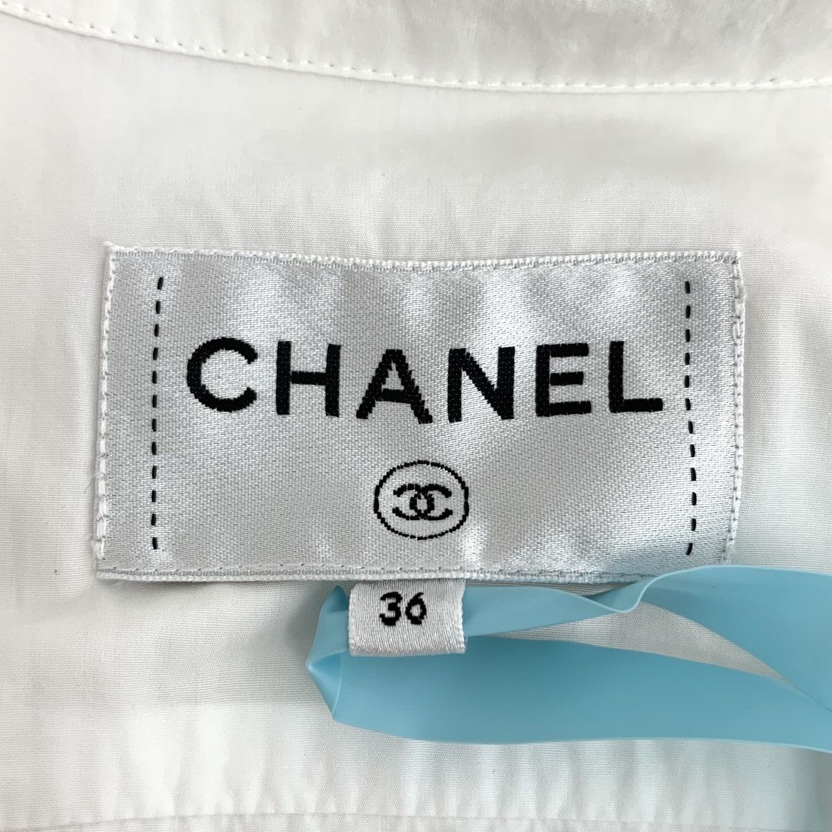 Chanel Chanel White Pleated Cotton Lapel Short Sleeve Dress K26WX Size XS / US 0-2 / IT 36-38 - 6 Thumbnail