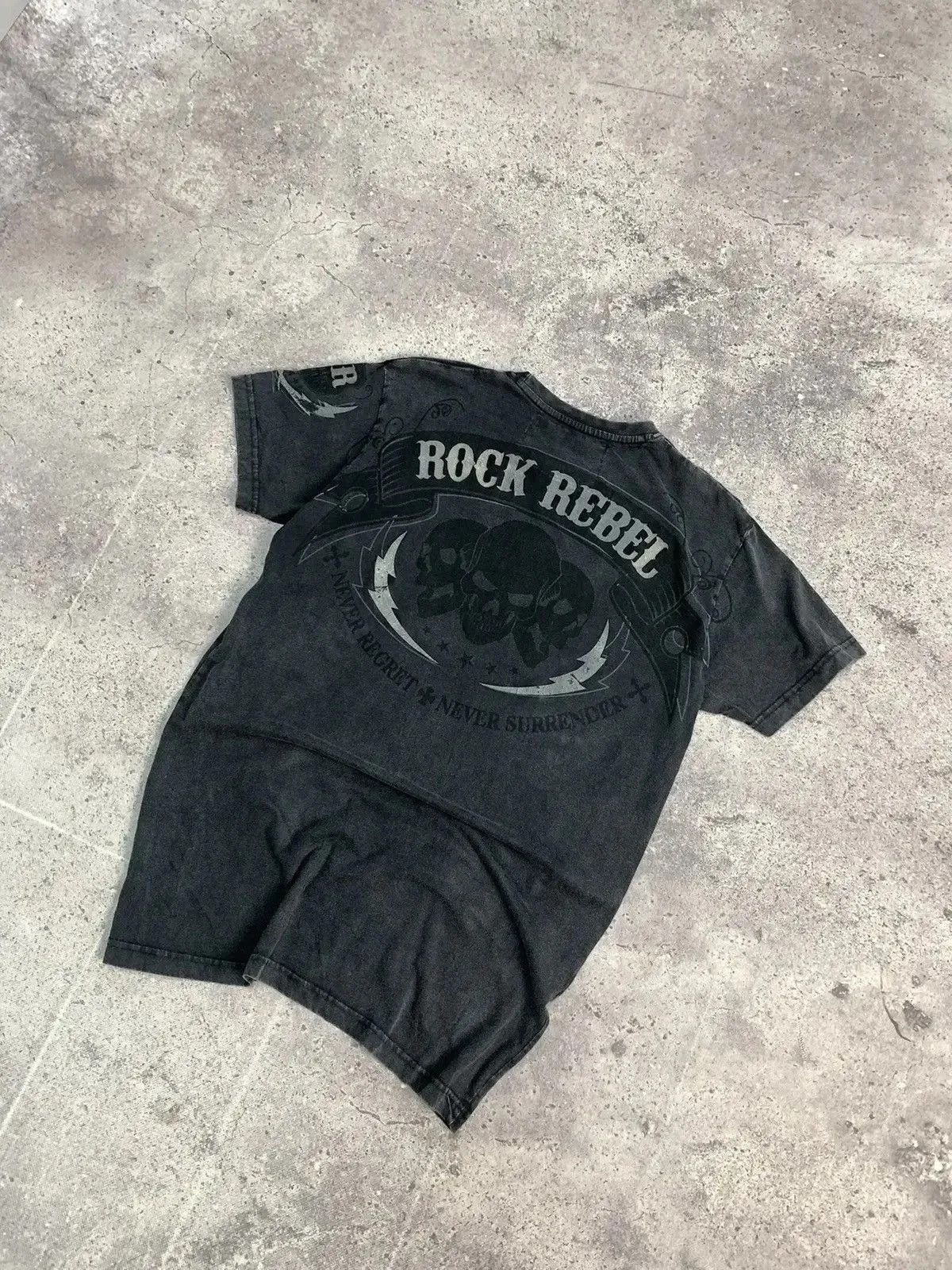 Affliction Vintage affliction style rock rebel punk band tee gothic Size US M / EU 48-50 / 2 - 6 Thumbnail